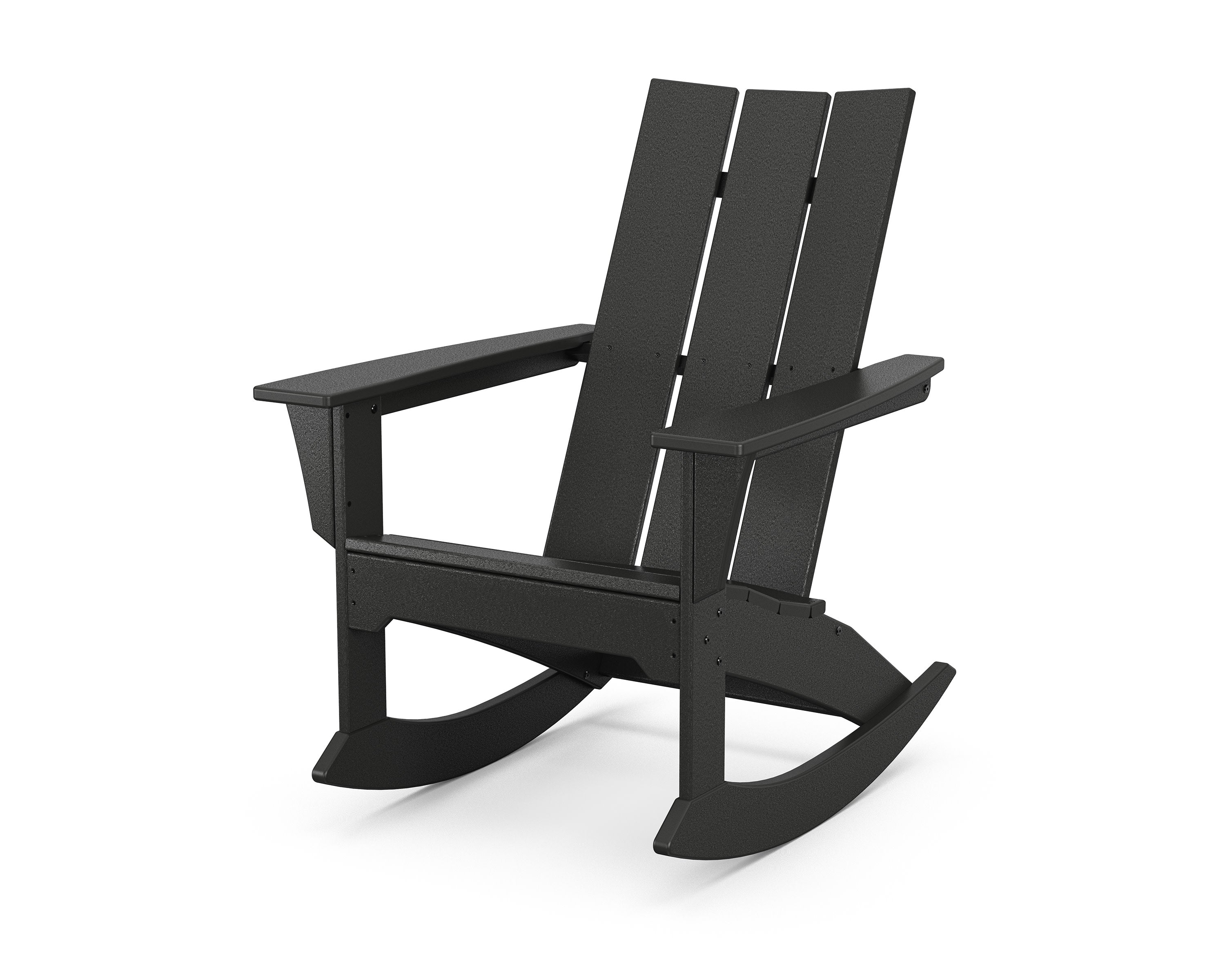 Modern Adirondack Rocker in Black