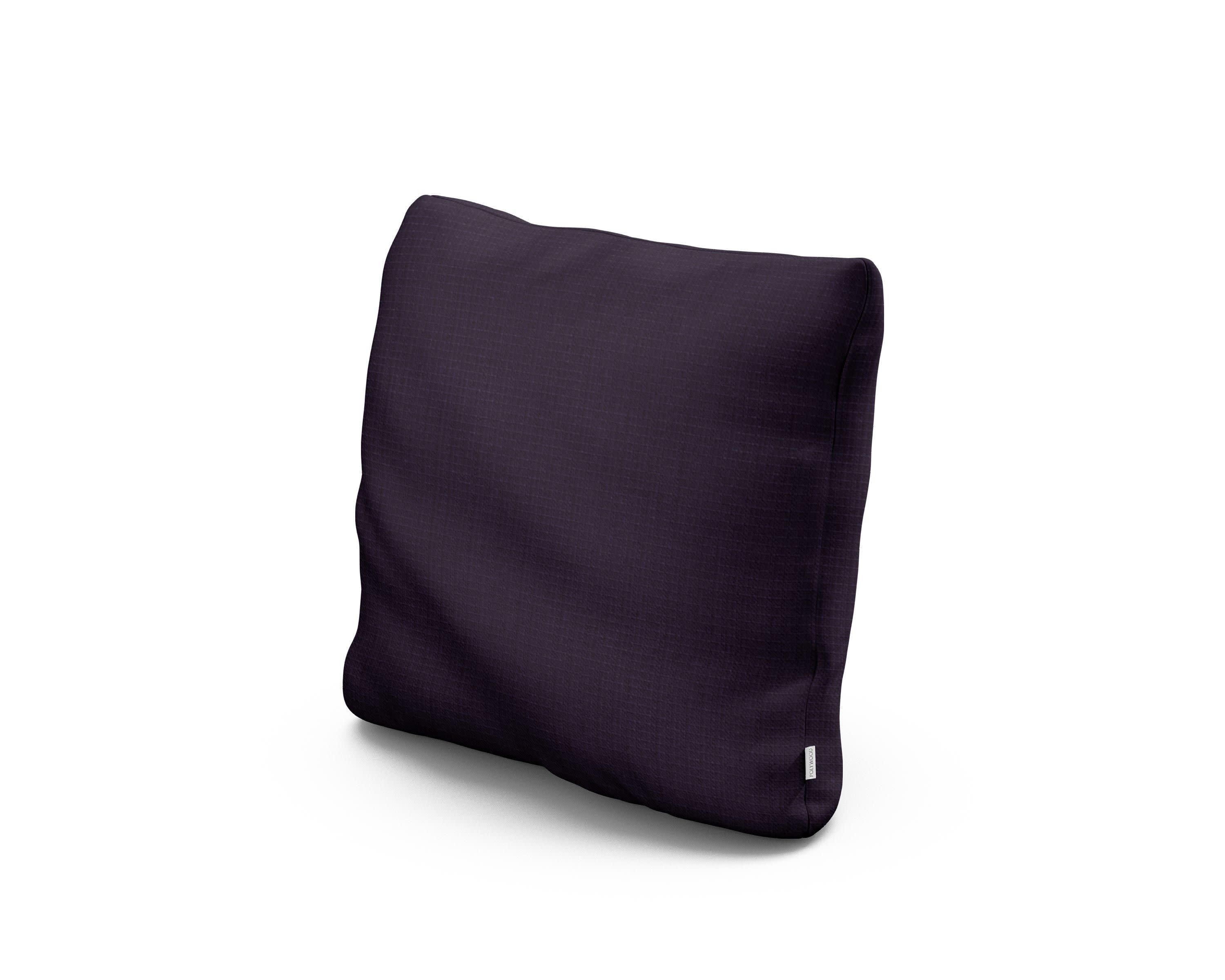 16" Outdoor Throw Pillow in Navy Linen