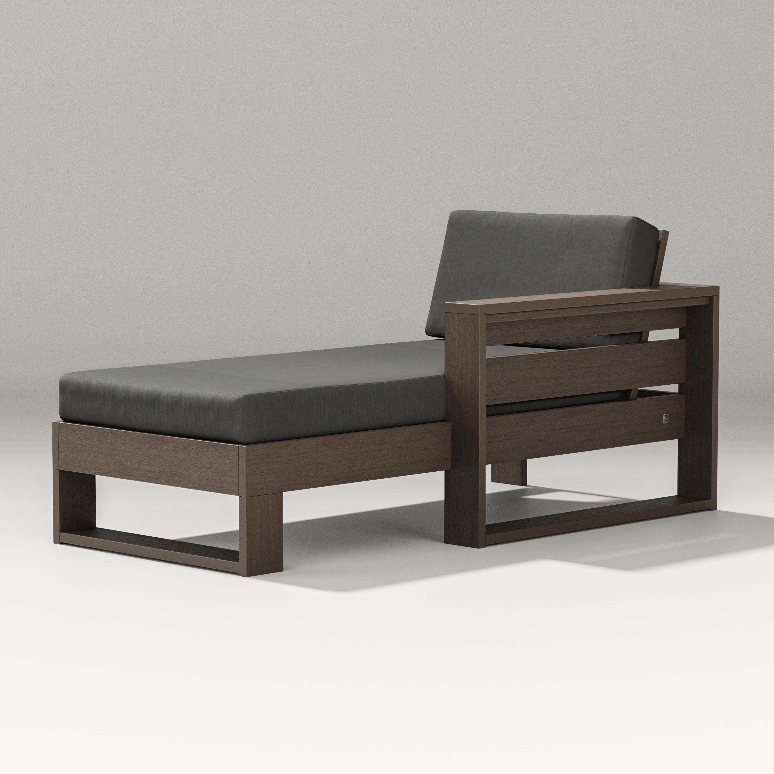 Latitude Modular Right Arm Chaise in Kona / Spectrum Carbon