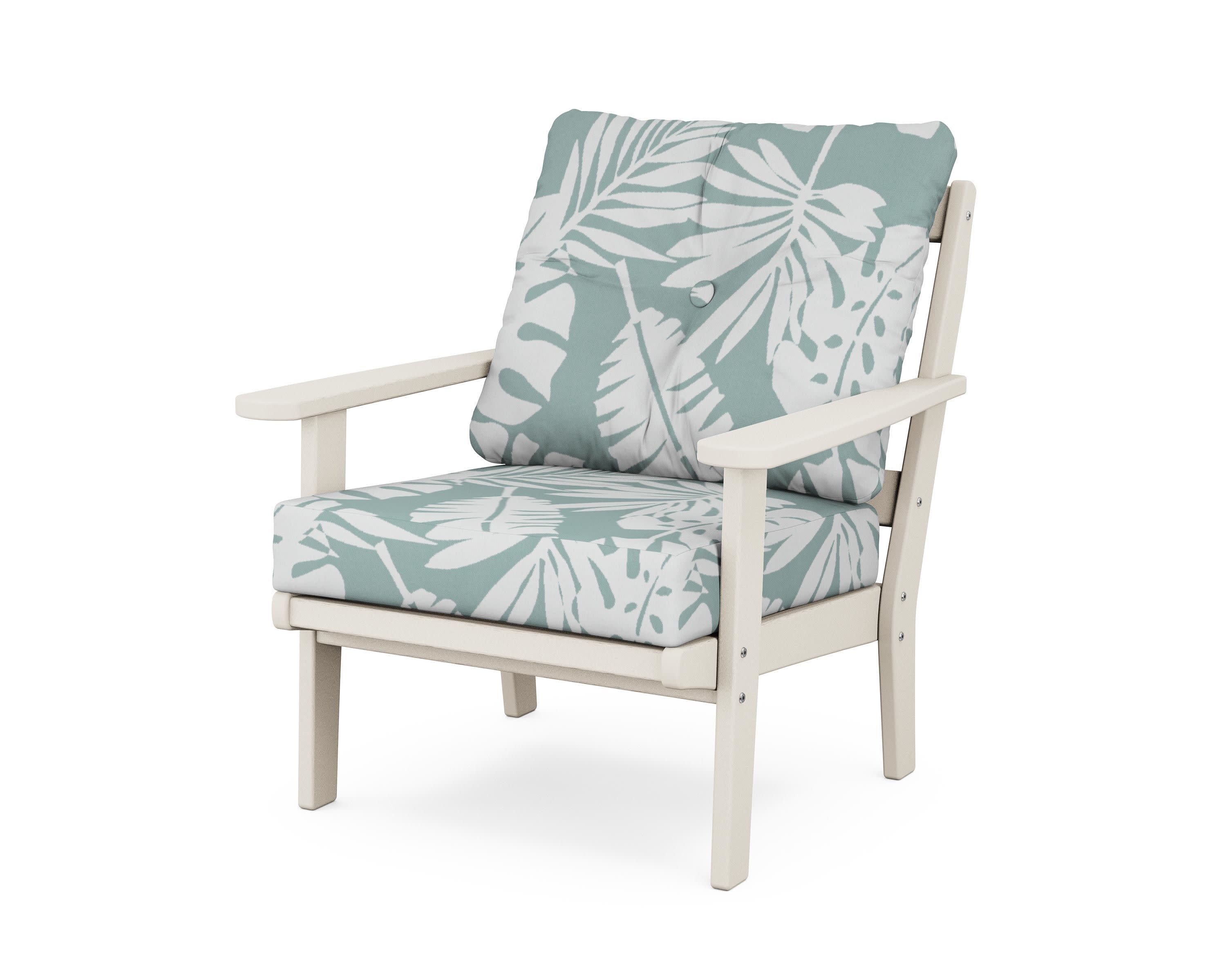 Mission Deep Seating Chair in Sand / Leaf Glacier Spa