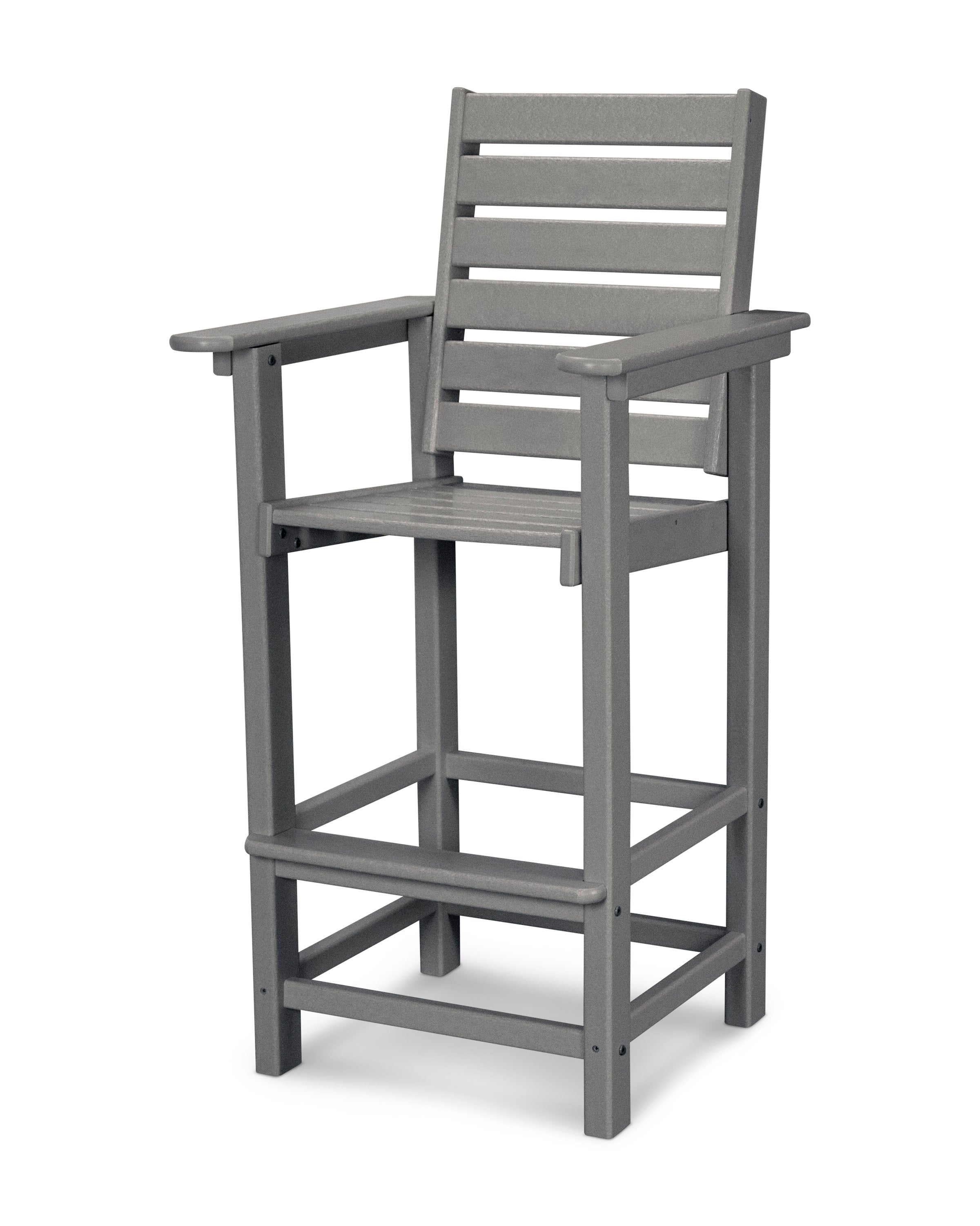Captain Bar Chair in Slate Grey