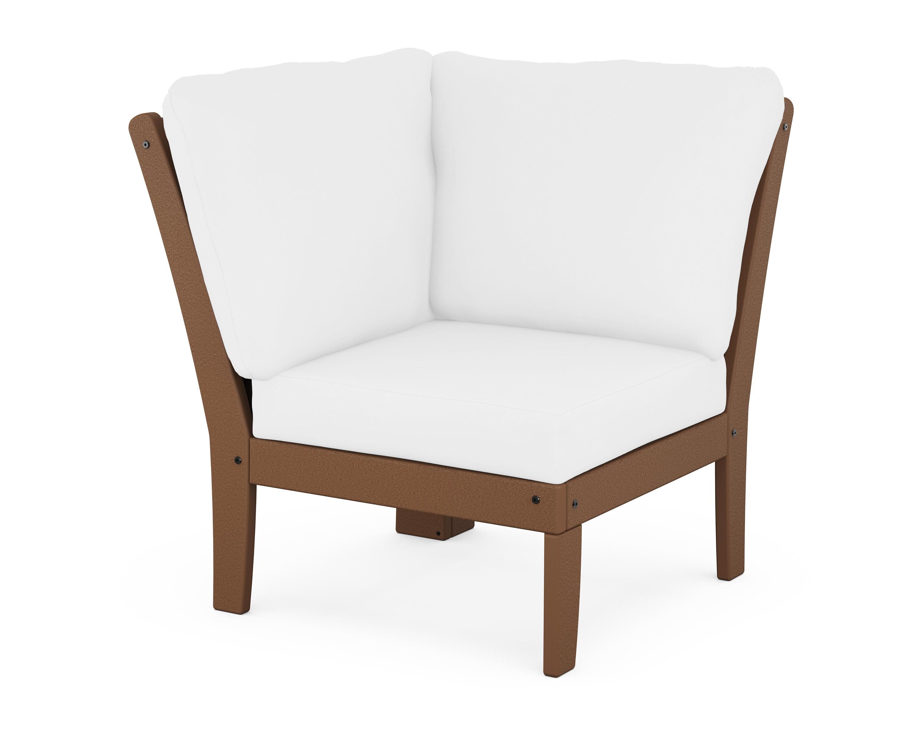 Braxton Modular Corner Chair in Teak / Natural