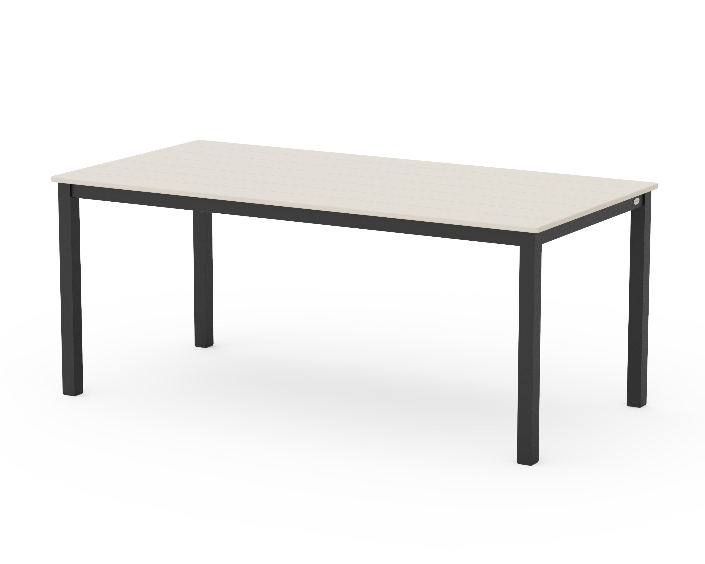 Main Street 36" x 72" Dining Table in Black / Sand