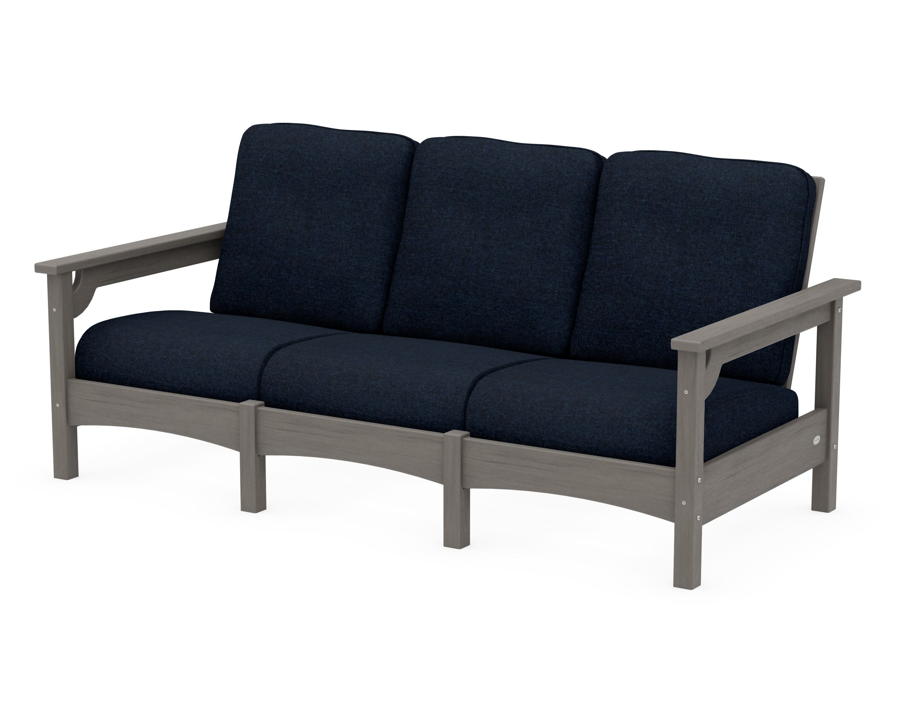 Club Sofa in Driftwood / Marine Indigo