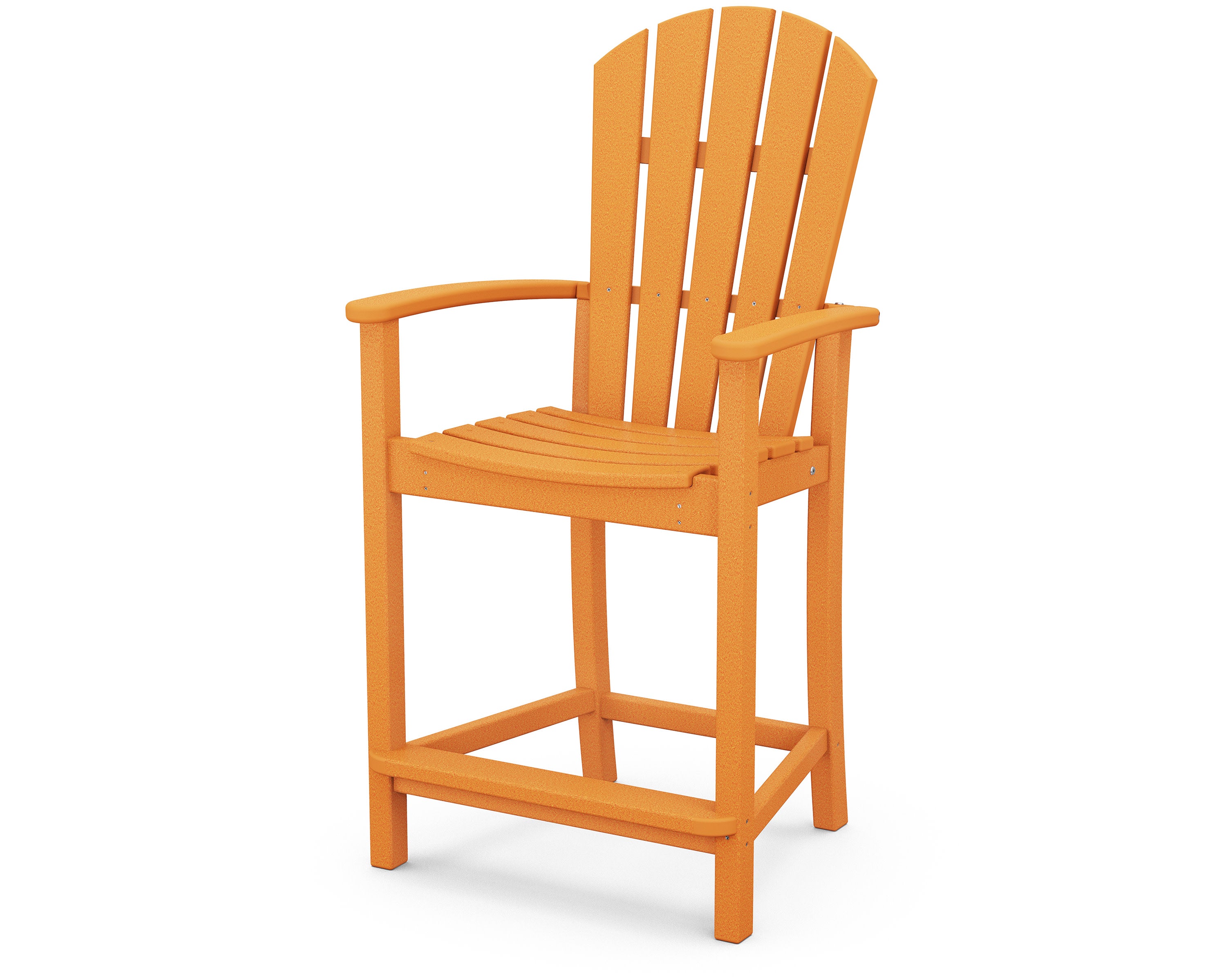Palm Coast Counter Chair in Tangerine