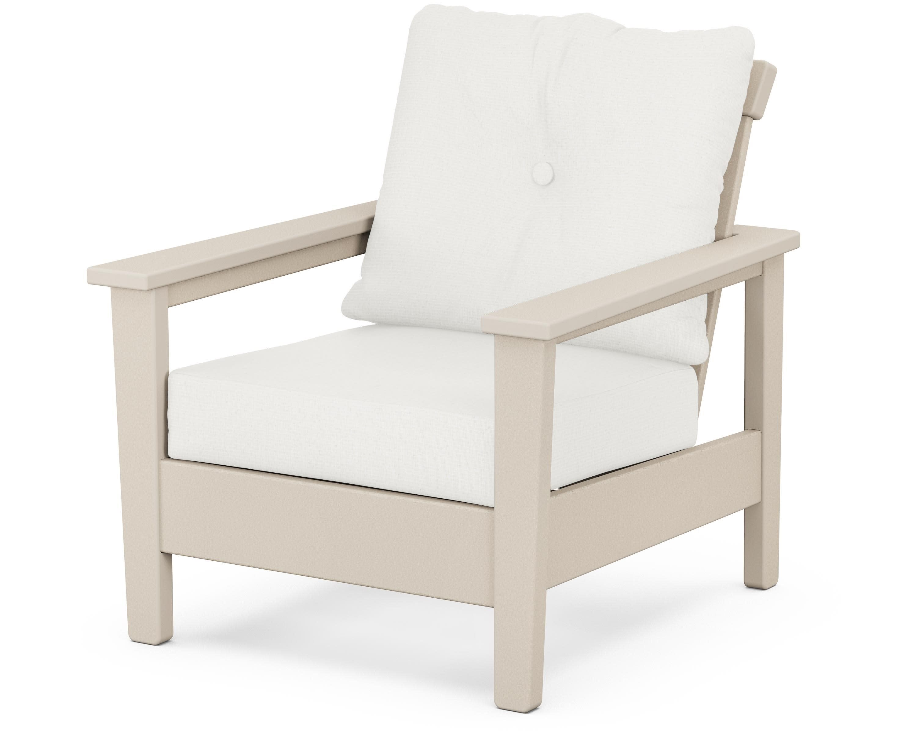 Prescott Deep Seating Chair in Sand / Natural Linen