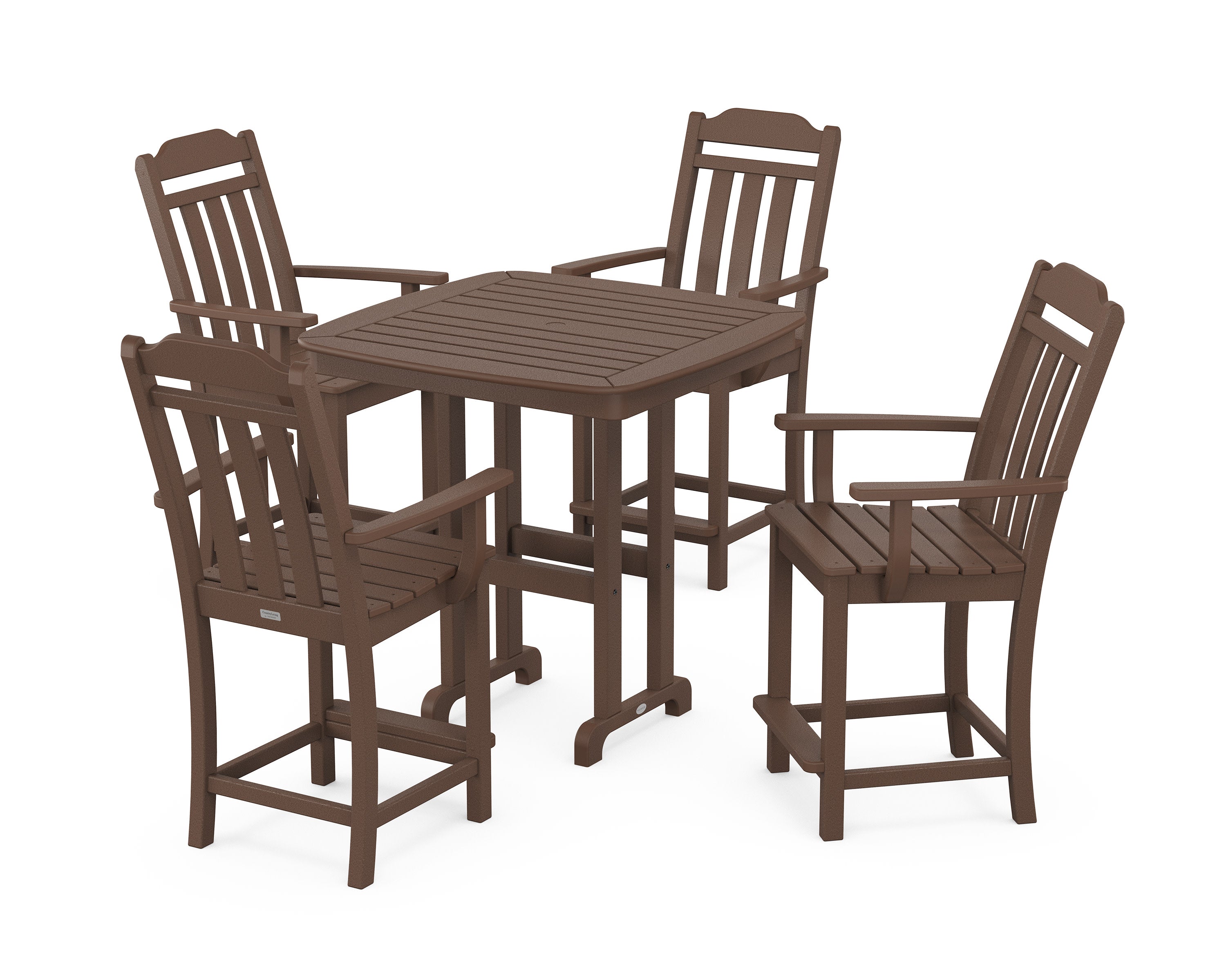 Cottage 5-Piece Counter Set in Mahogany