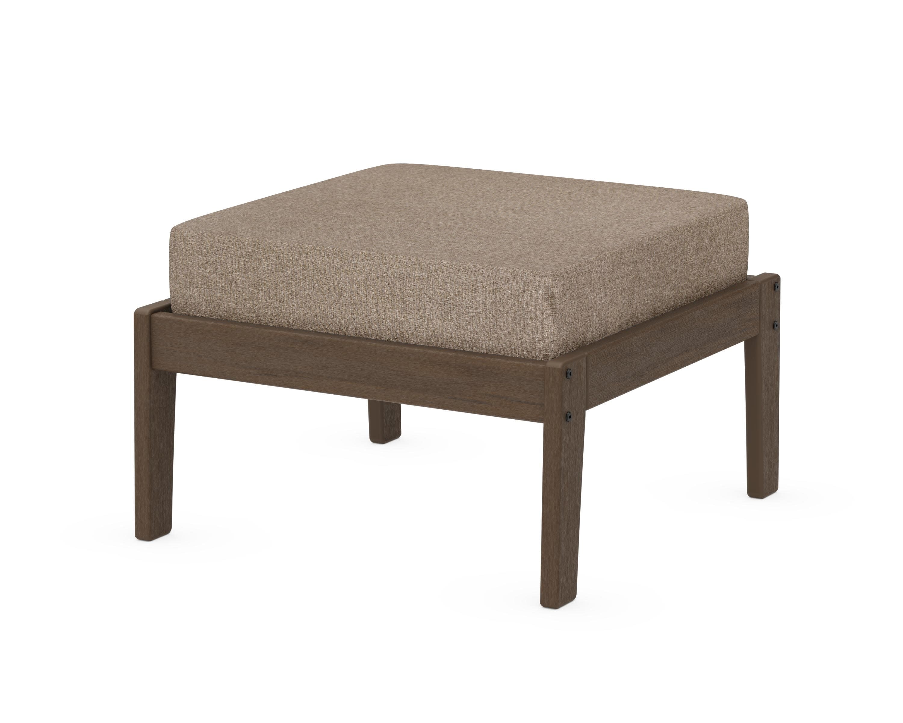 Deep Seating Ottoman in Kona / Spiced Burlap