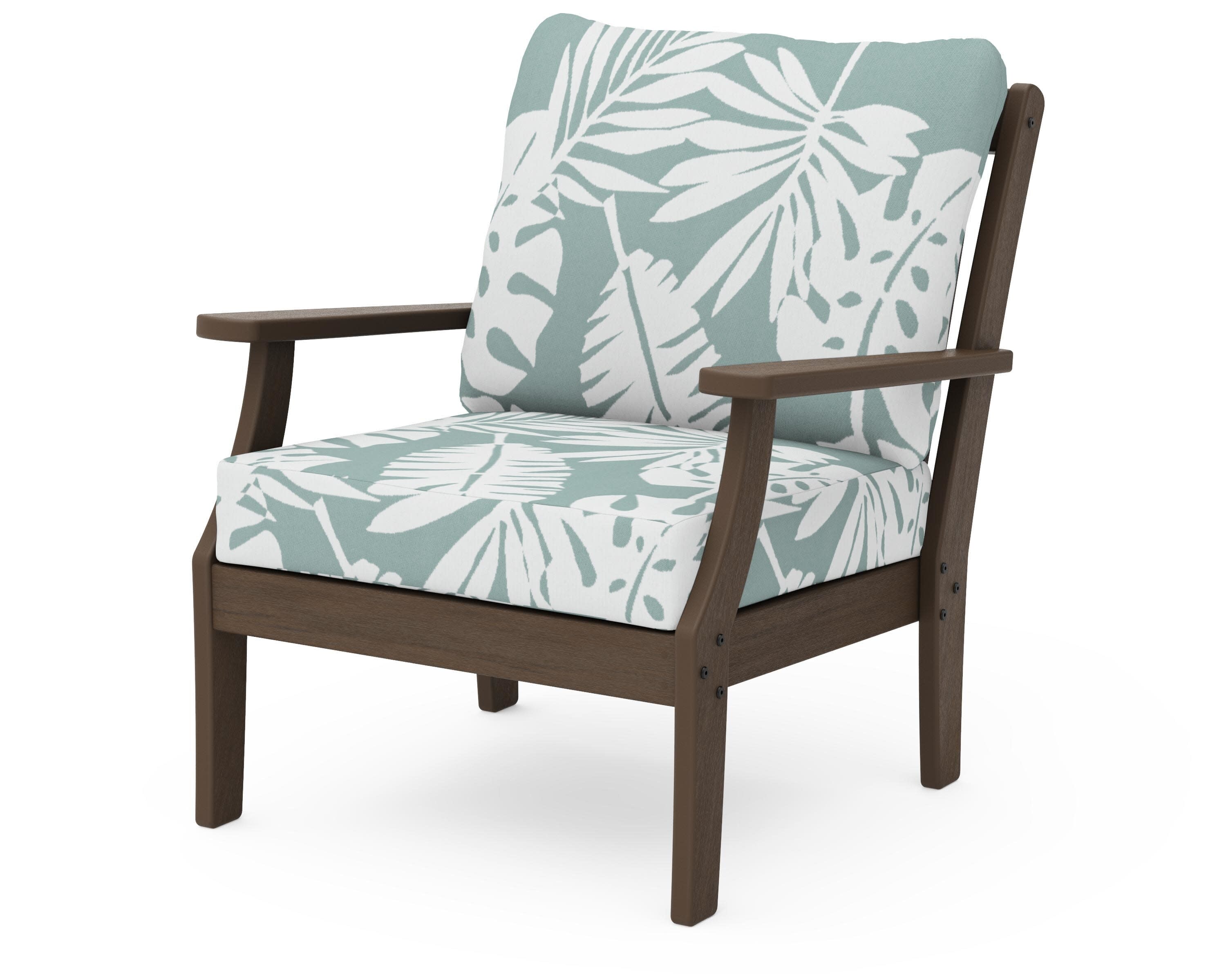 Braxton Deep Seating Chair in Kona / Leaf Glacier Spa