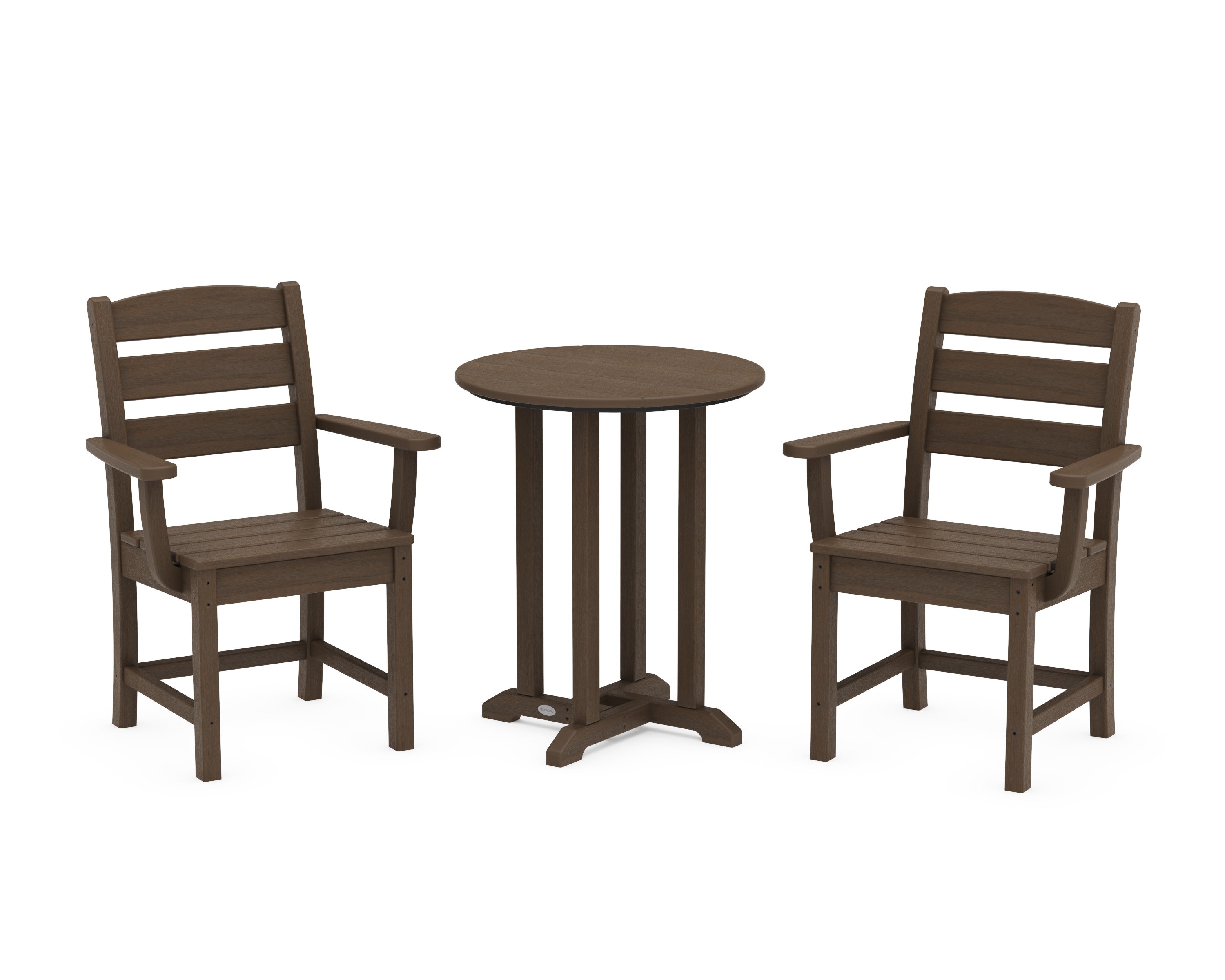 Lakeside 3-Piece Round Bistro Dining Set in Kona