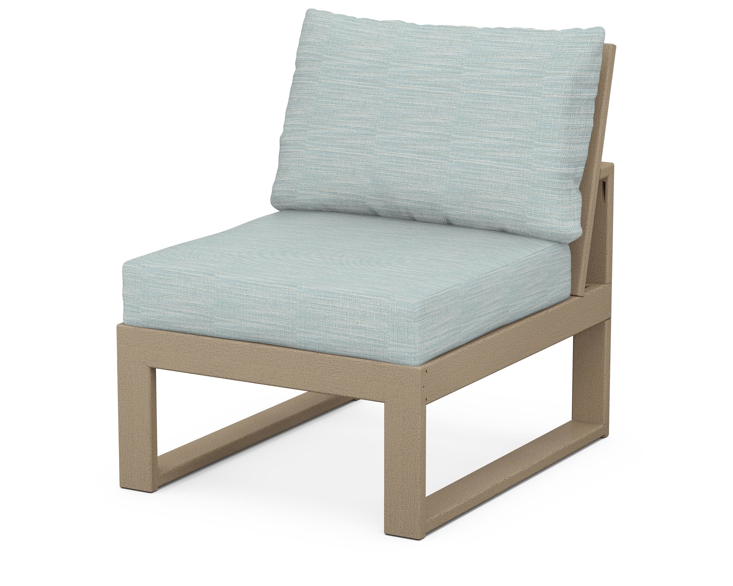 Modular Armless Chair in Vintage Sahara / Soothe Mist