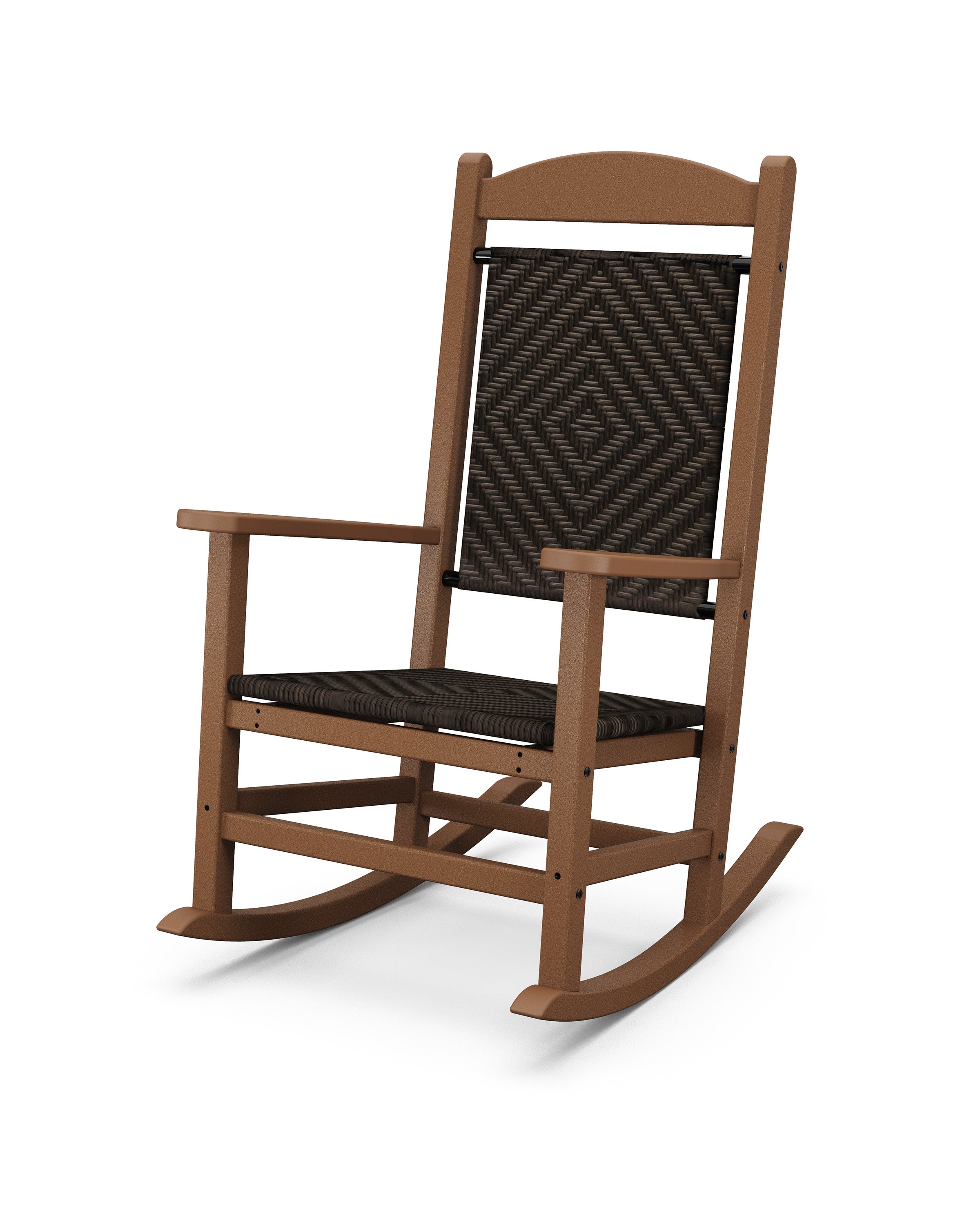 Presidential Woven Rocking Chair in Teak / Cahaba