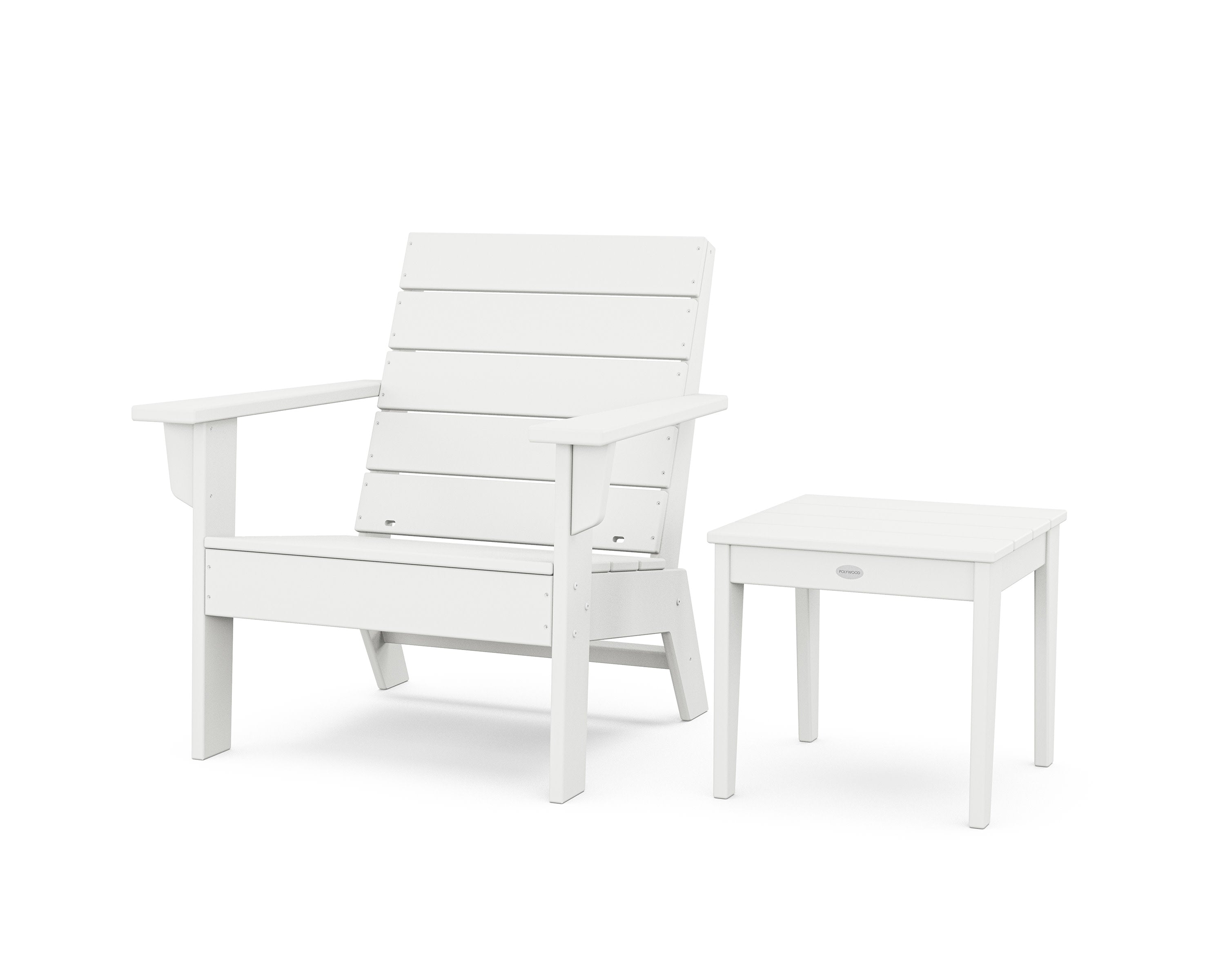 Eastport Lounge Chair 2-Piece Set in White