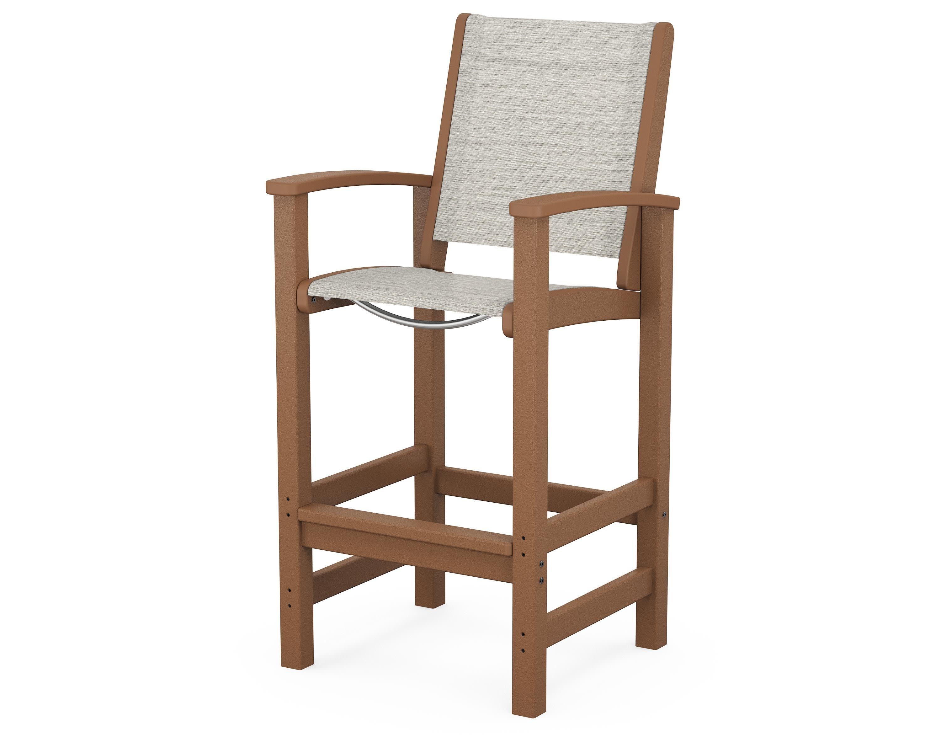 Coastal Bar Chair in Teak / Birch Sling
