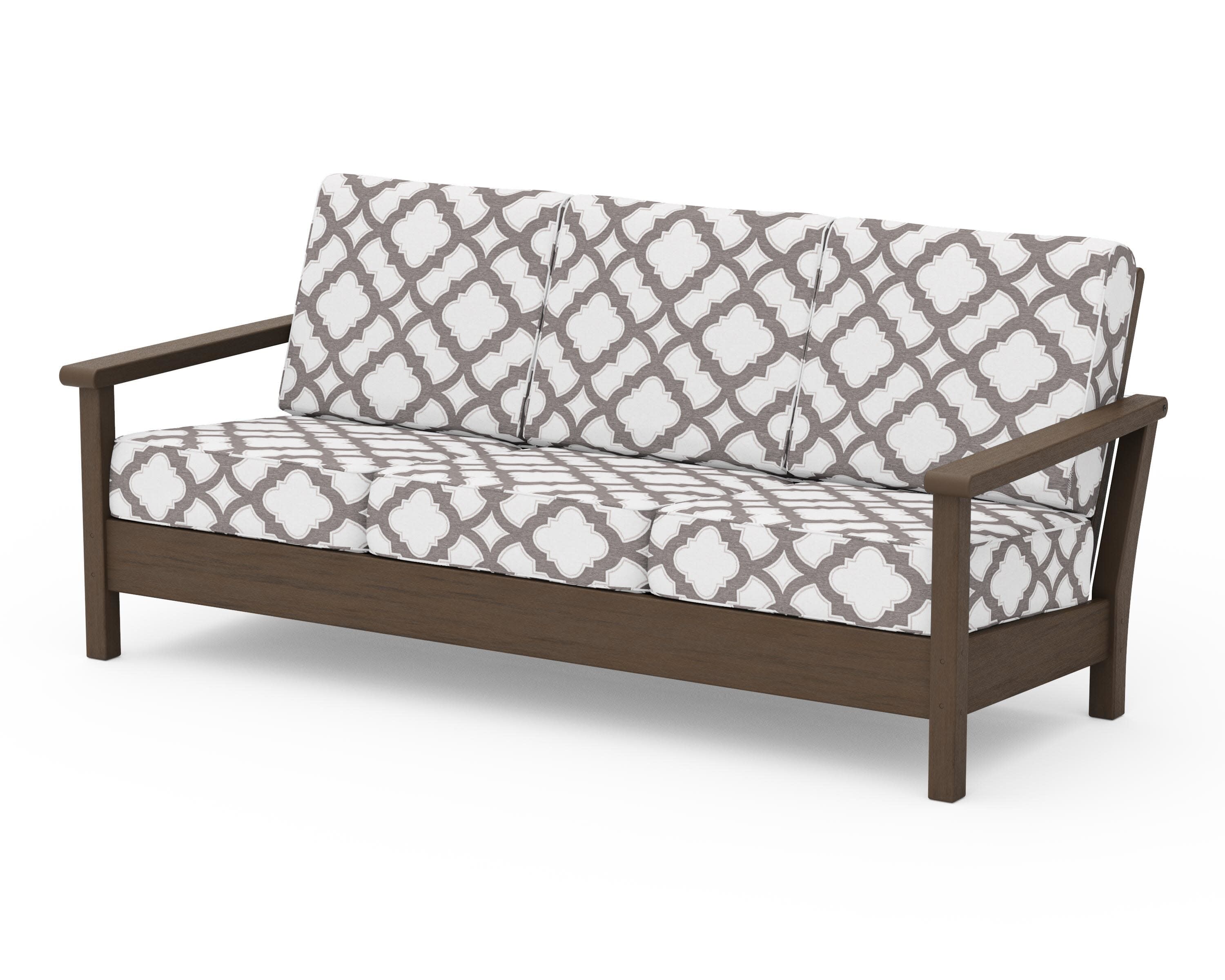 Harbour Deep Seating Sofa in Kona / Trellis Grey Mist