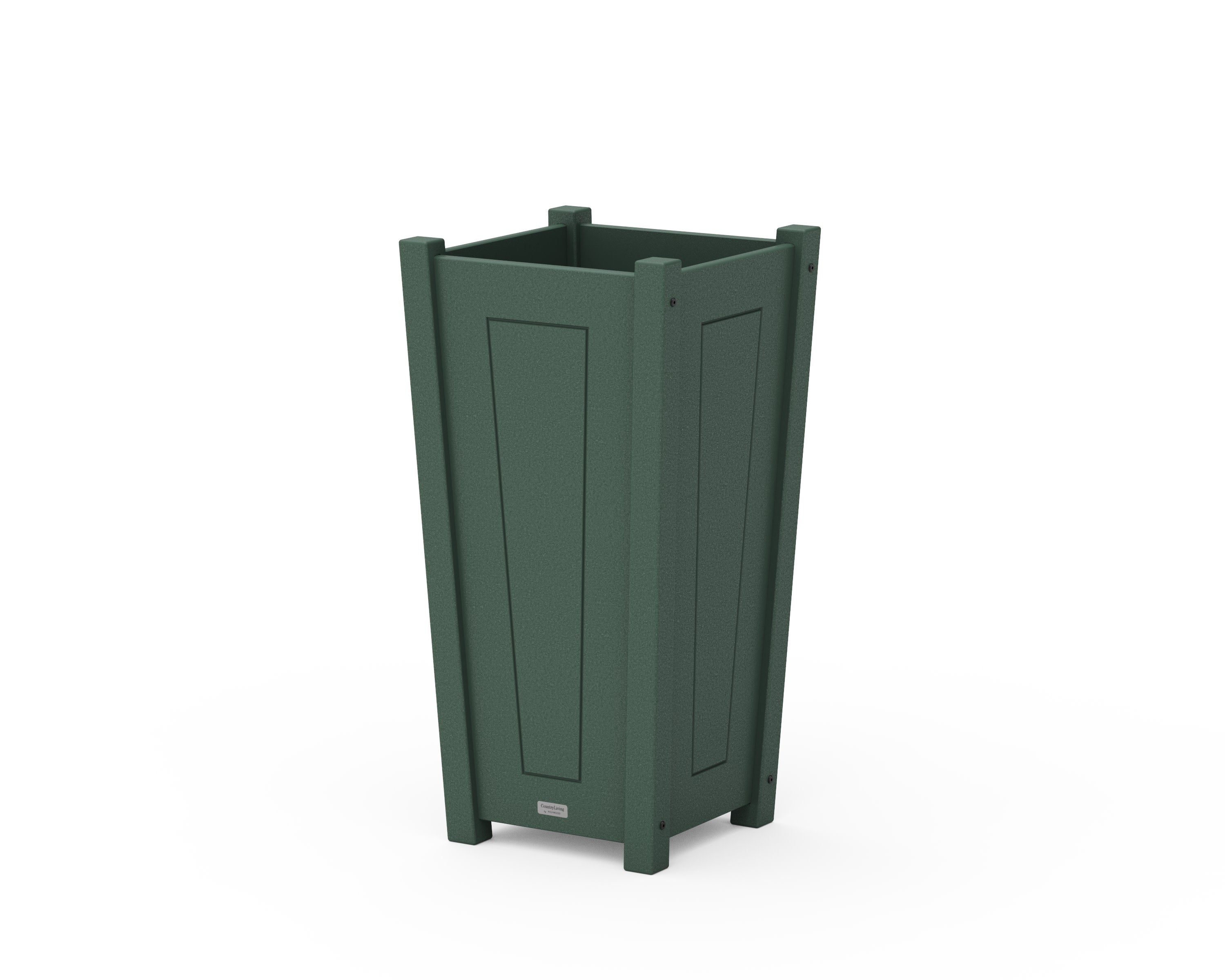 Country Living Tapered Square Planter Box in Green
