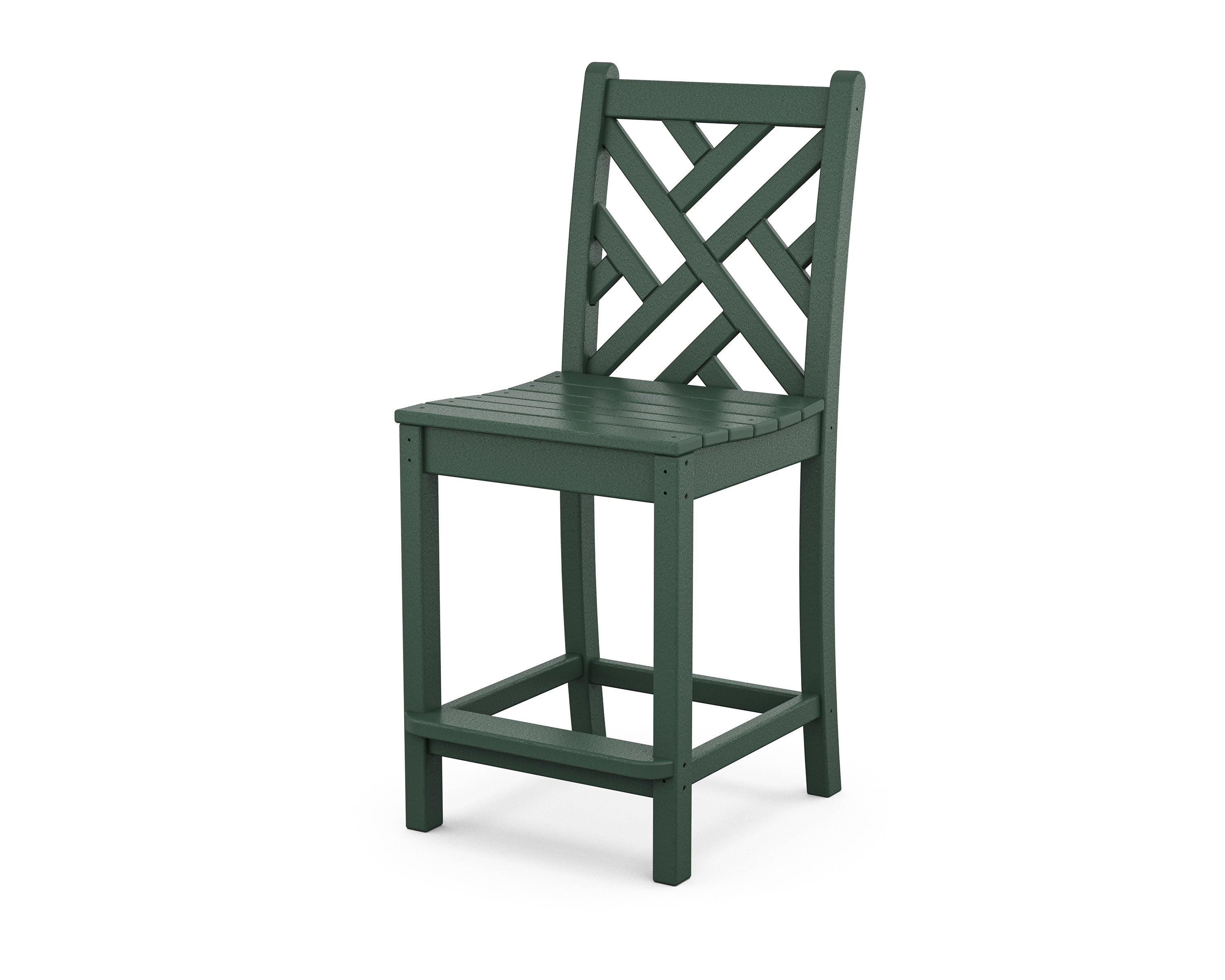 Chippendale Counter Side Chair in Green