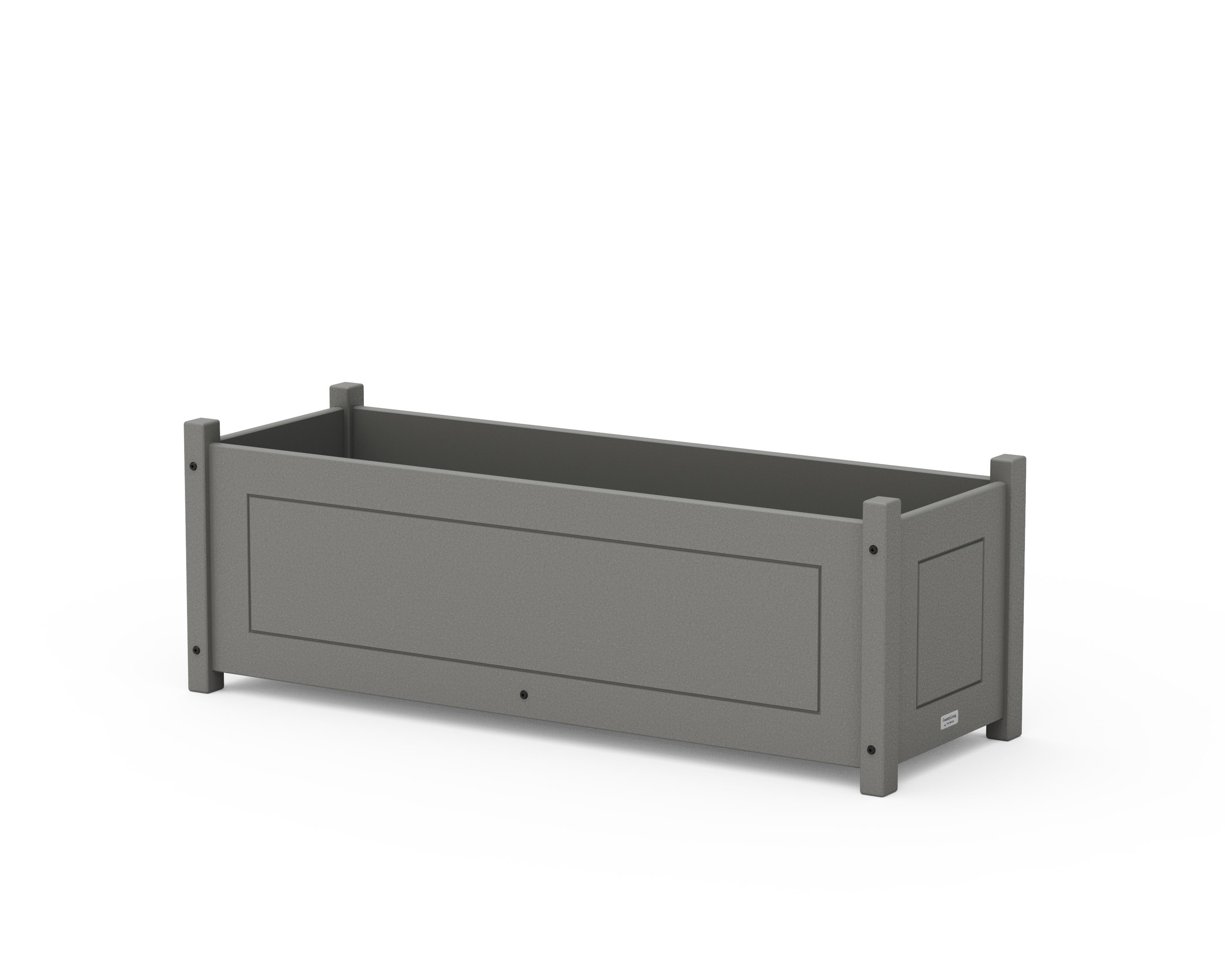 Country Living Rectangle Triple Planter Box in Slate Grey