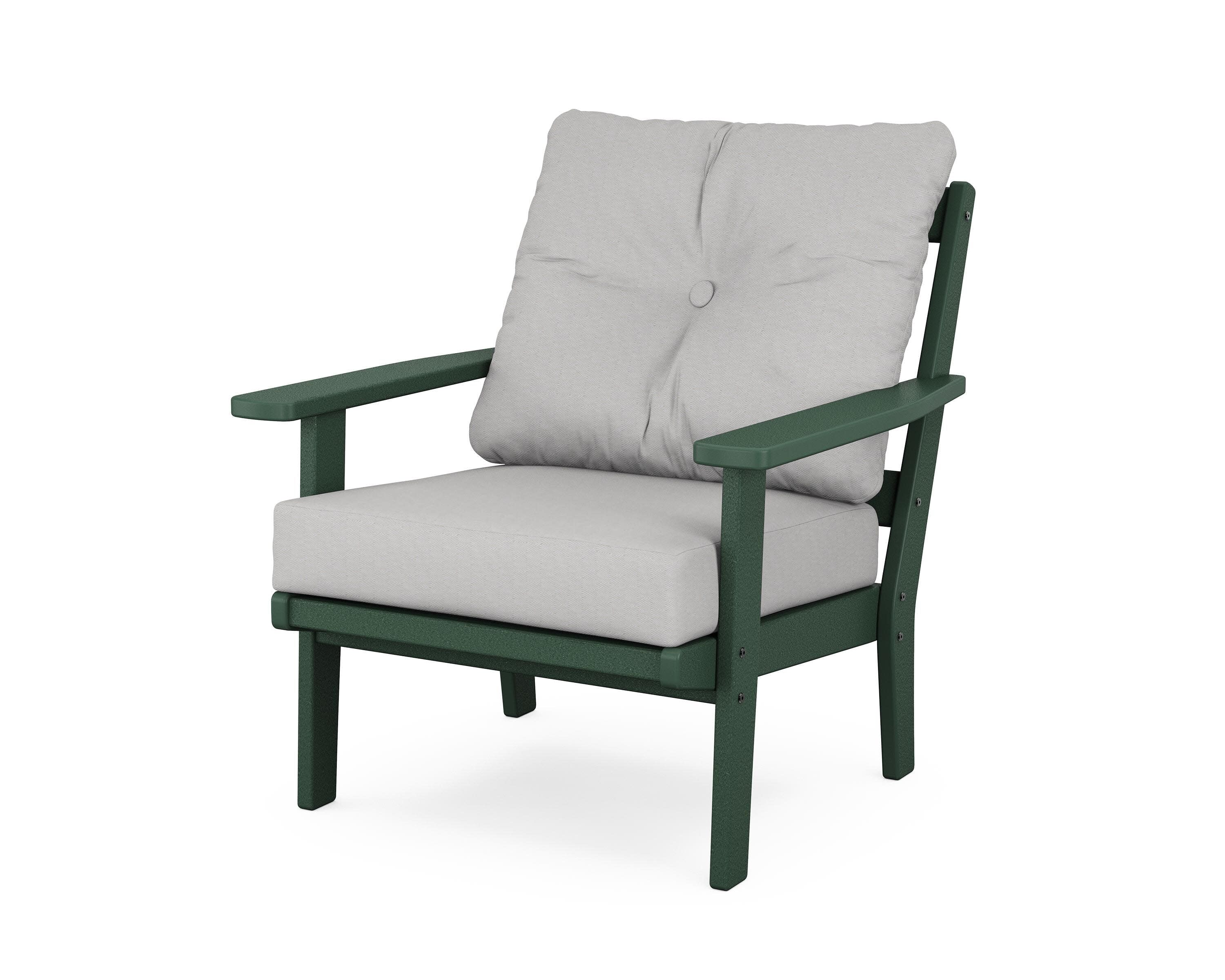 Prairie Deep Seating Chair in Green / Diamond in the Rough