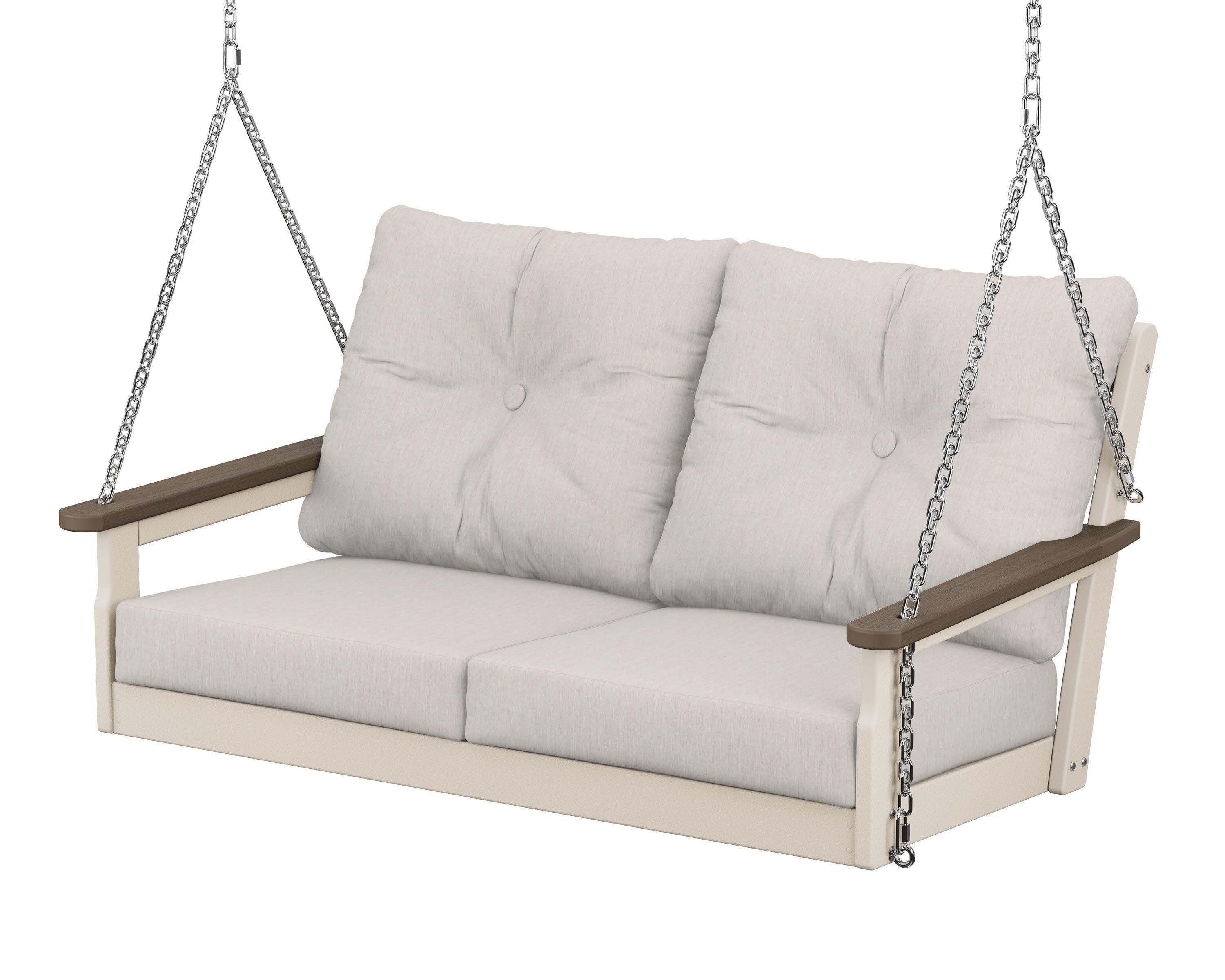 Vineyard Deep Seating Swing in Sand / Kona / Cast Ash