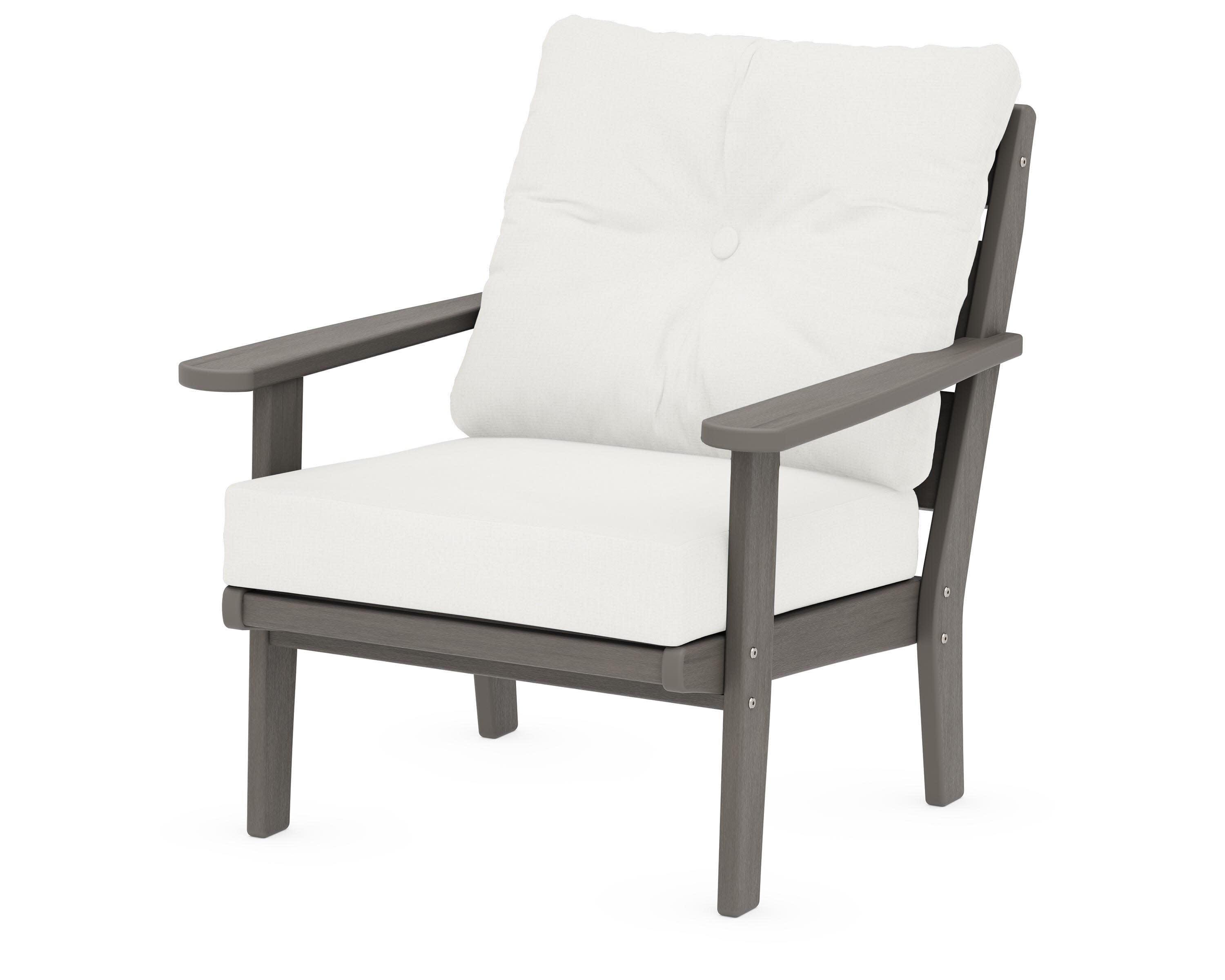 Lakeside Deep Seating Chair in Driftwood / Natural Linen