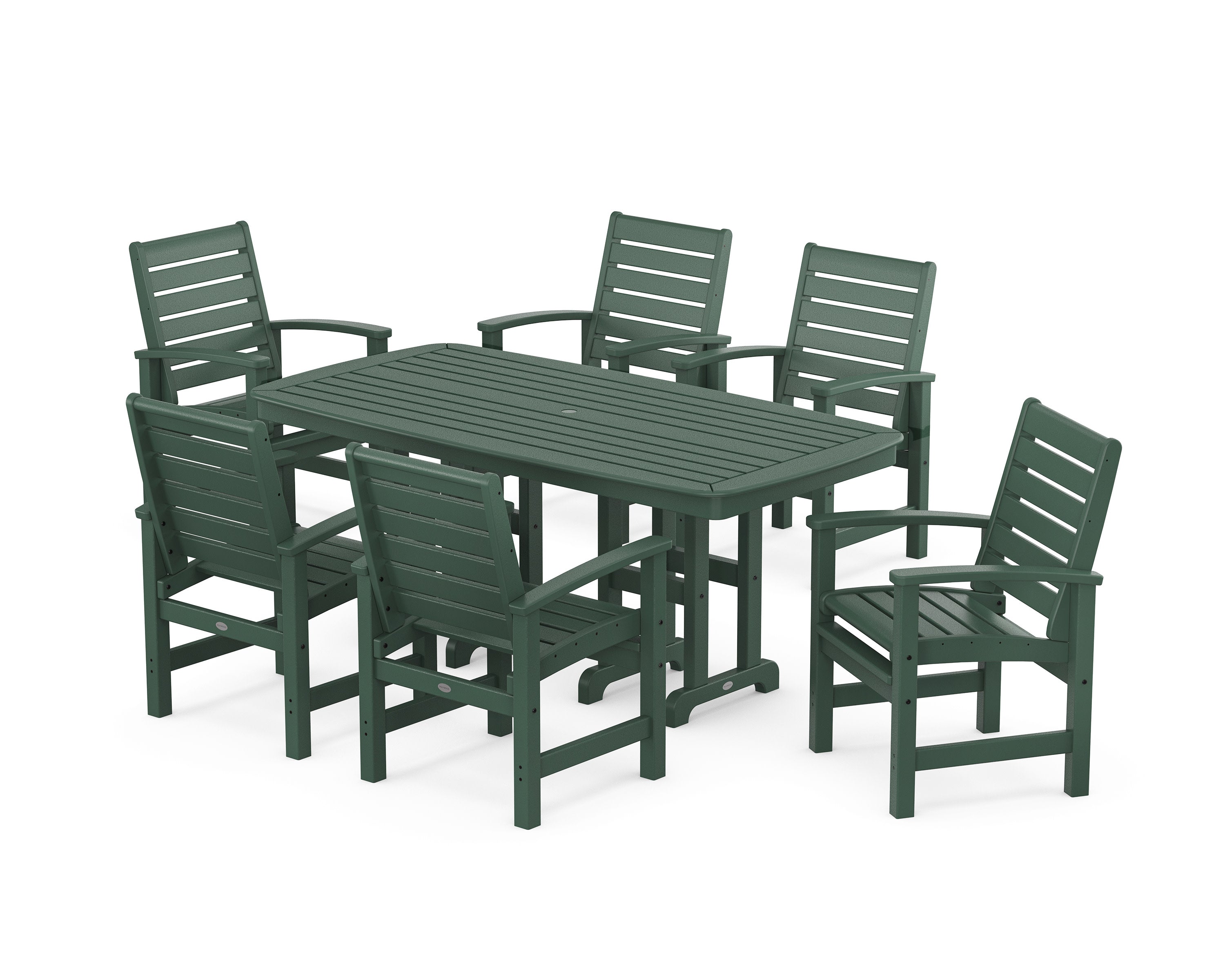 Signature 7-Piece Dining Set in Green