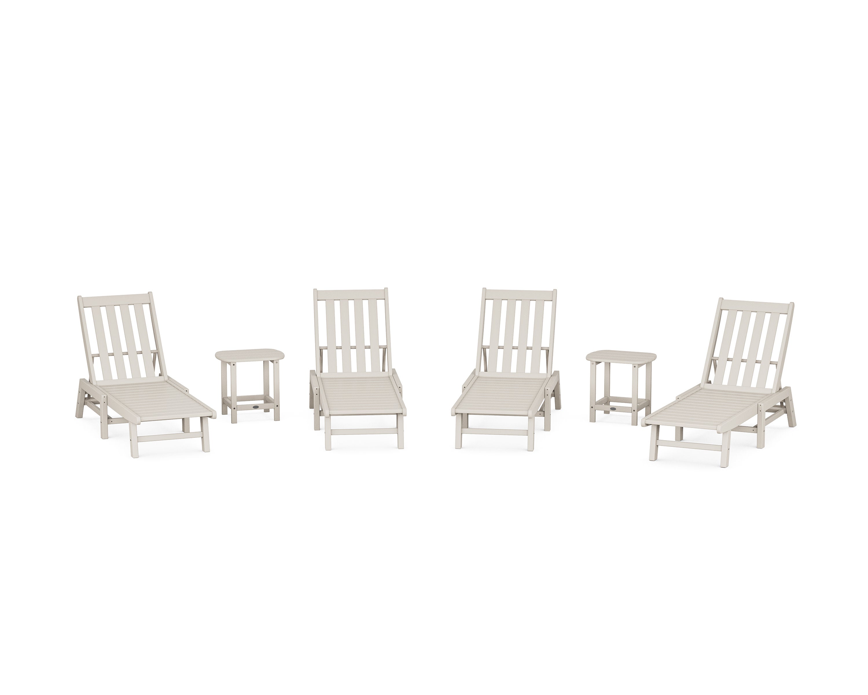 Vineyard 6-Piece Chaise Set in Sand
