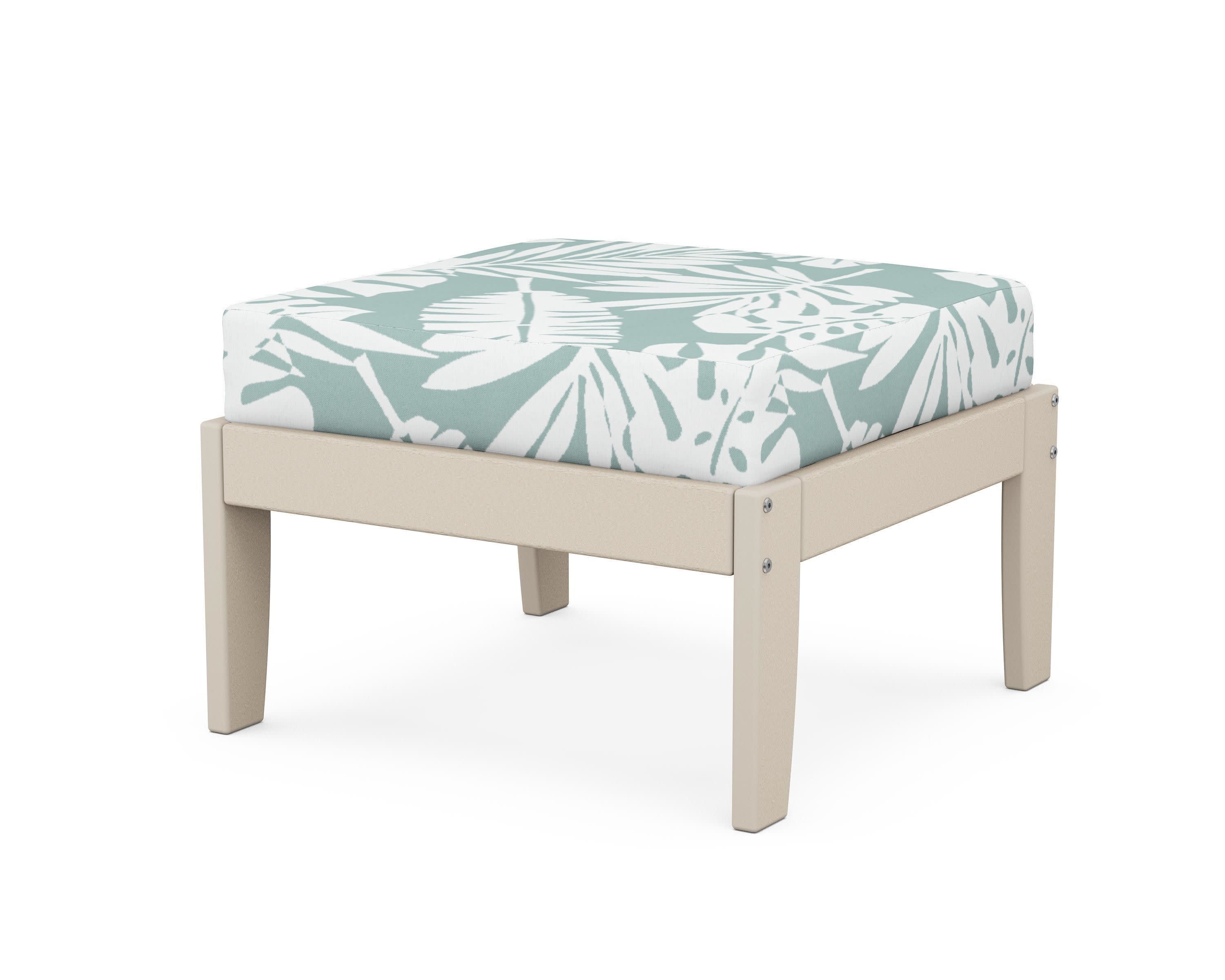 Modular Ottoman - Classic in Sand / Leaf Glacier Spa