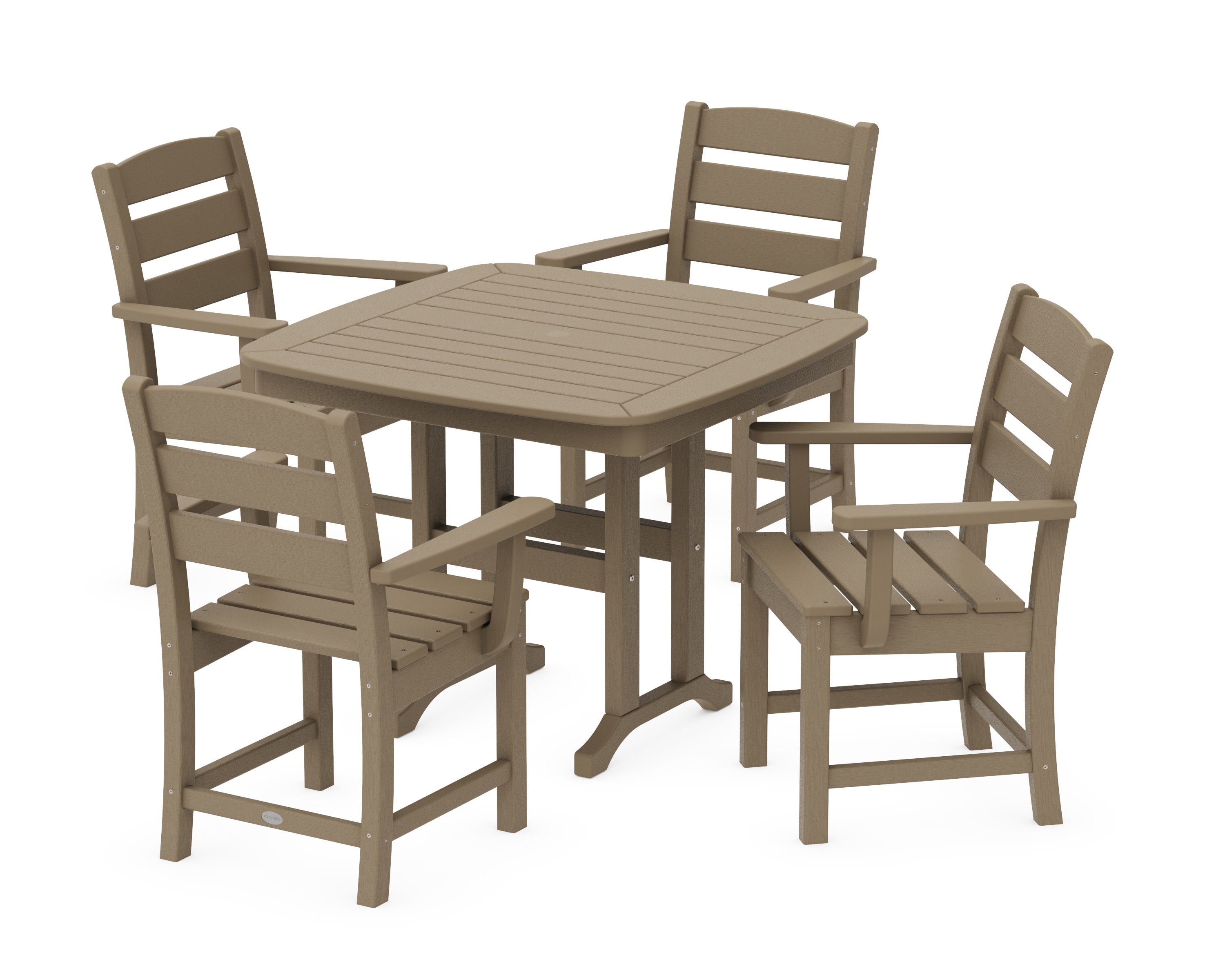 Lakeside 5-Piece Dining Set in Vintage Sahara