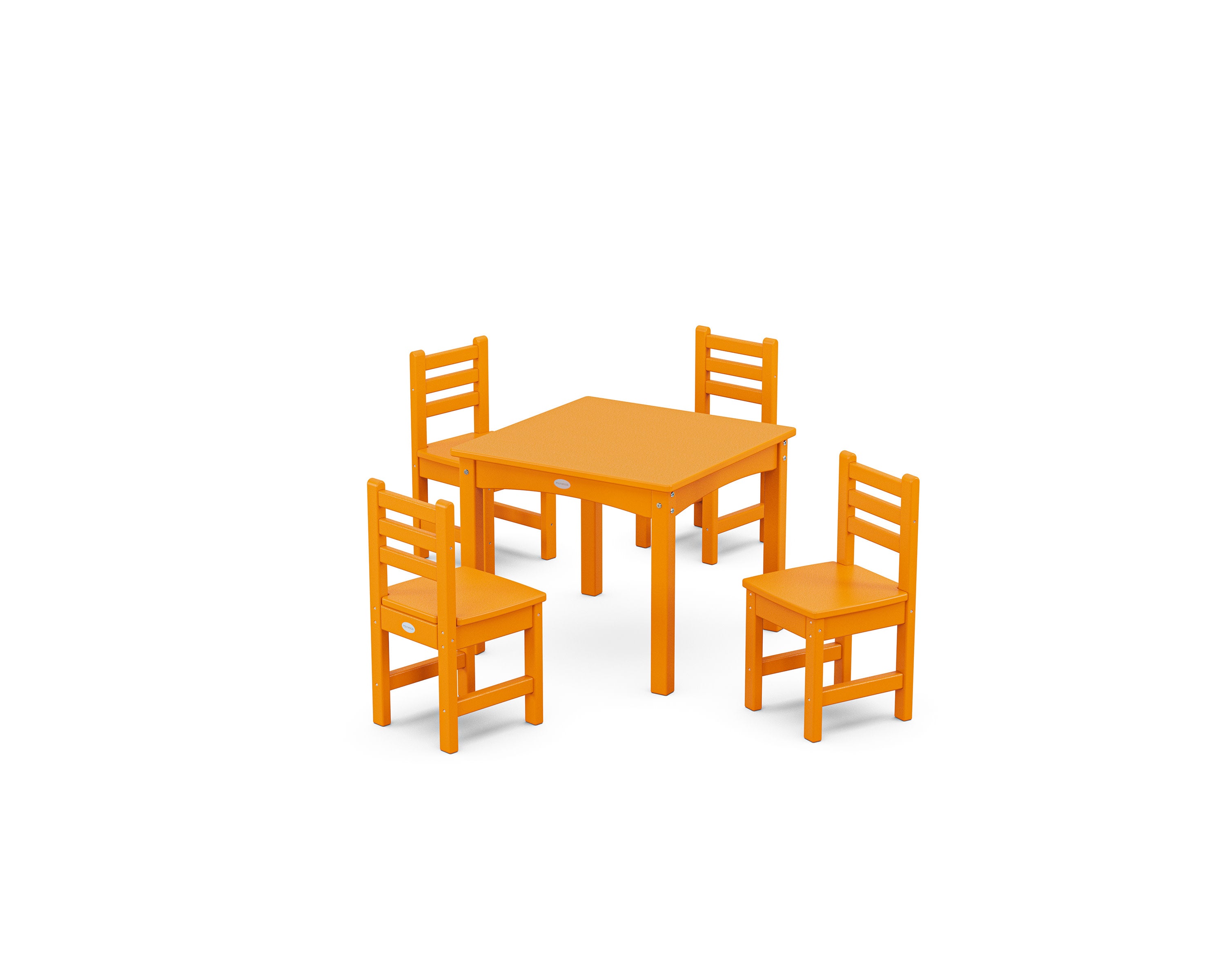 Lakeside Toddler 5-Piece Dining Set in Tangerine
