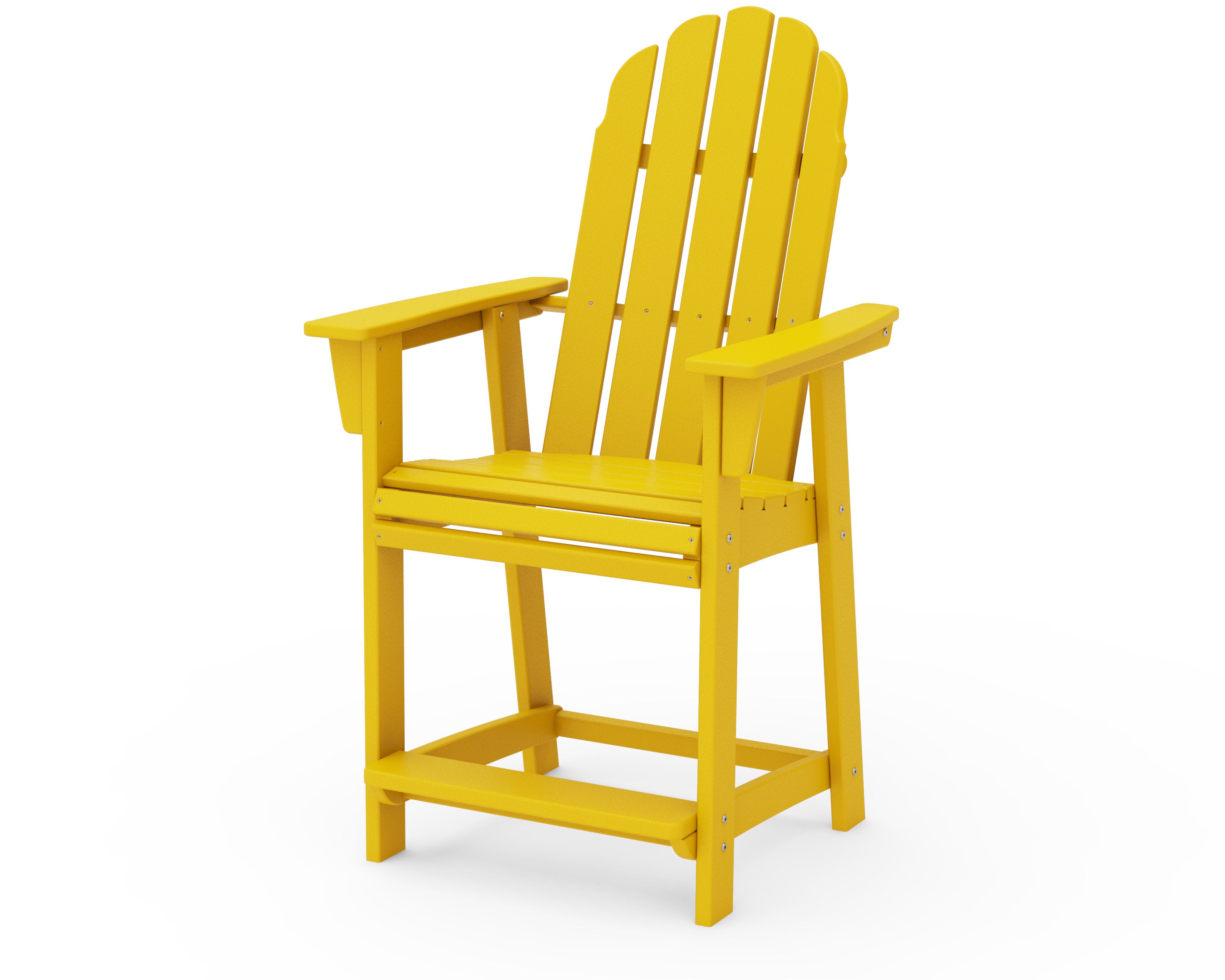 Vineyard Curveback Adirondack Counter Chair in Lemon