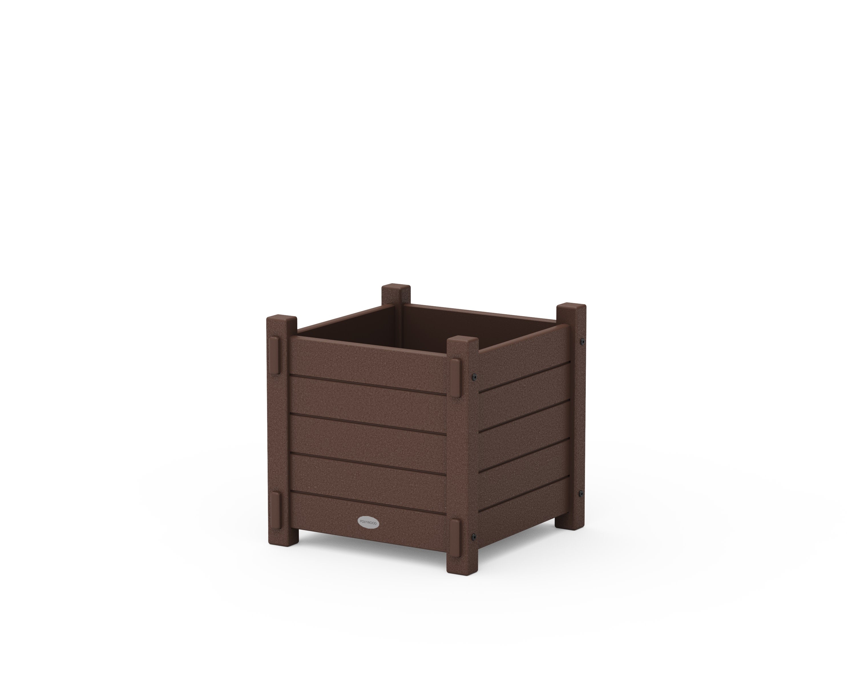 Nautical Square Planter Box in Mahogany
