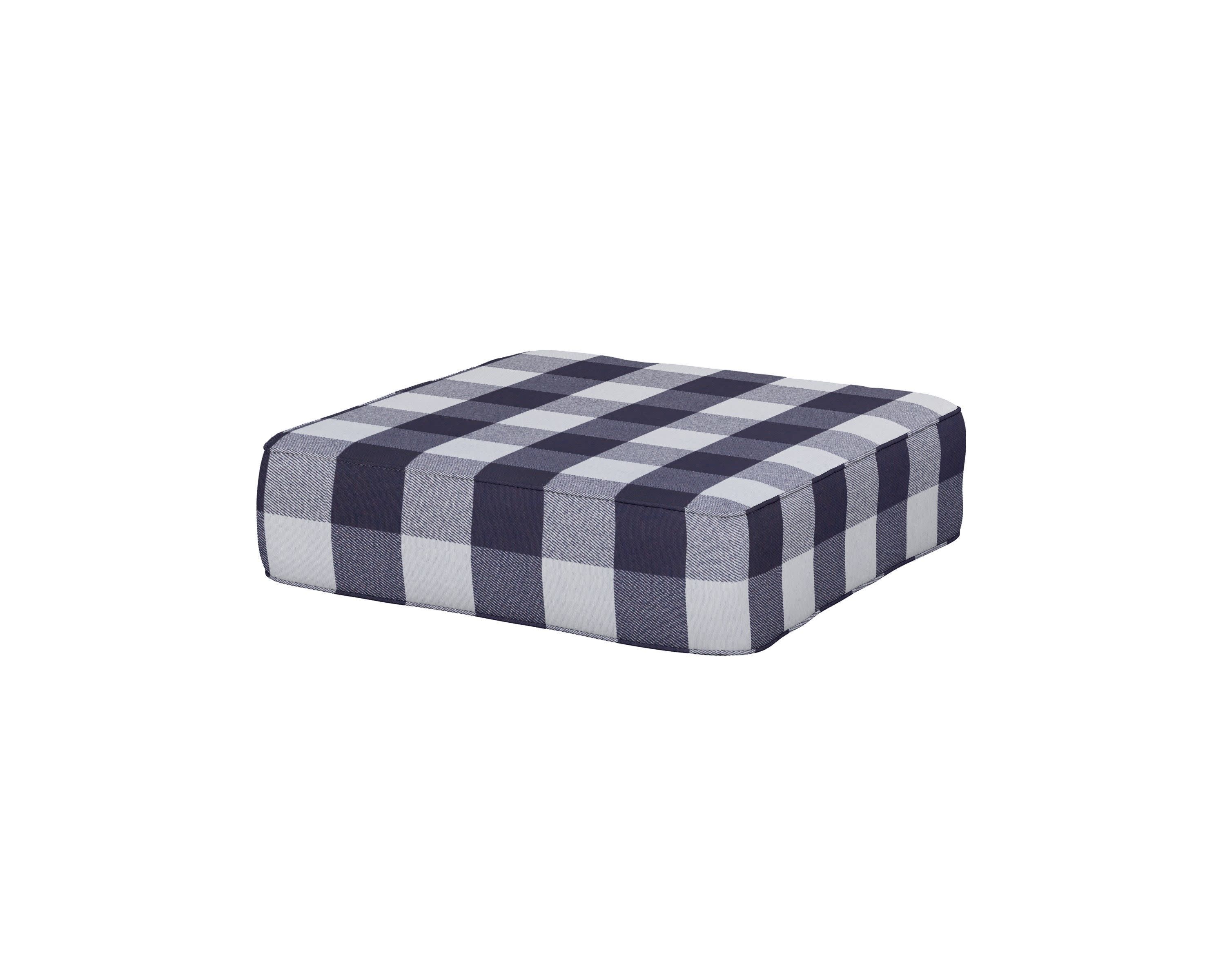 Ateeva 4000 Ottoman Cushion in Buffalo Plaid Navy