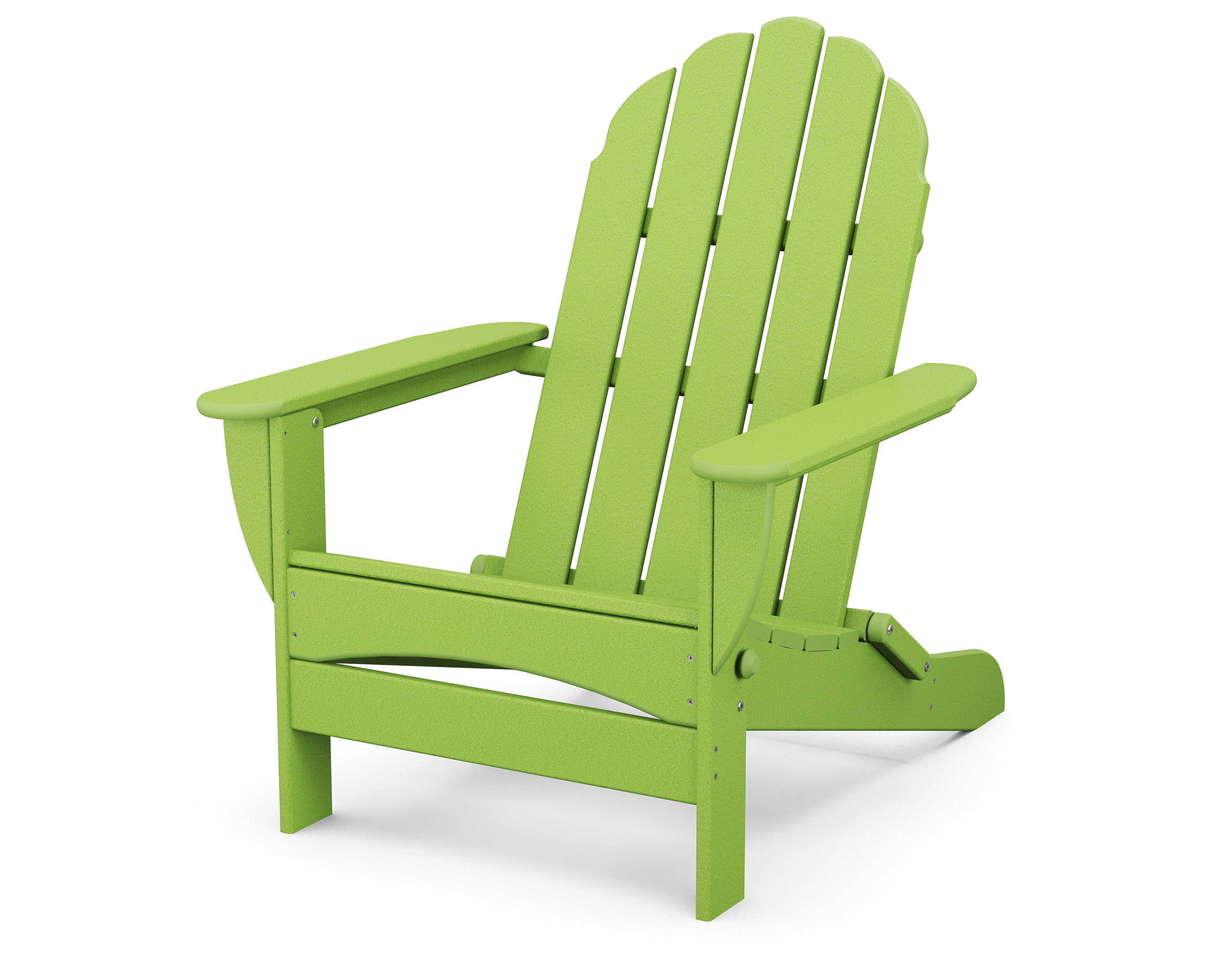 Classic Oversized Folding Adirondack Chair in Lime