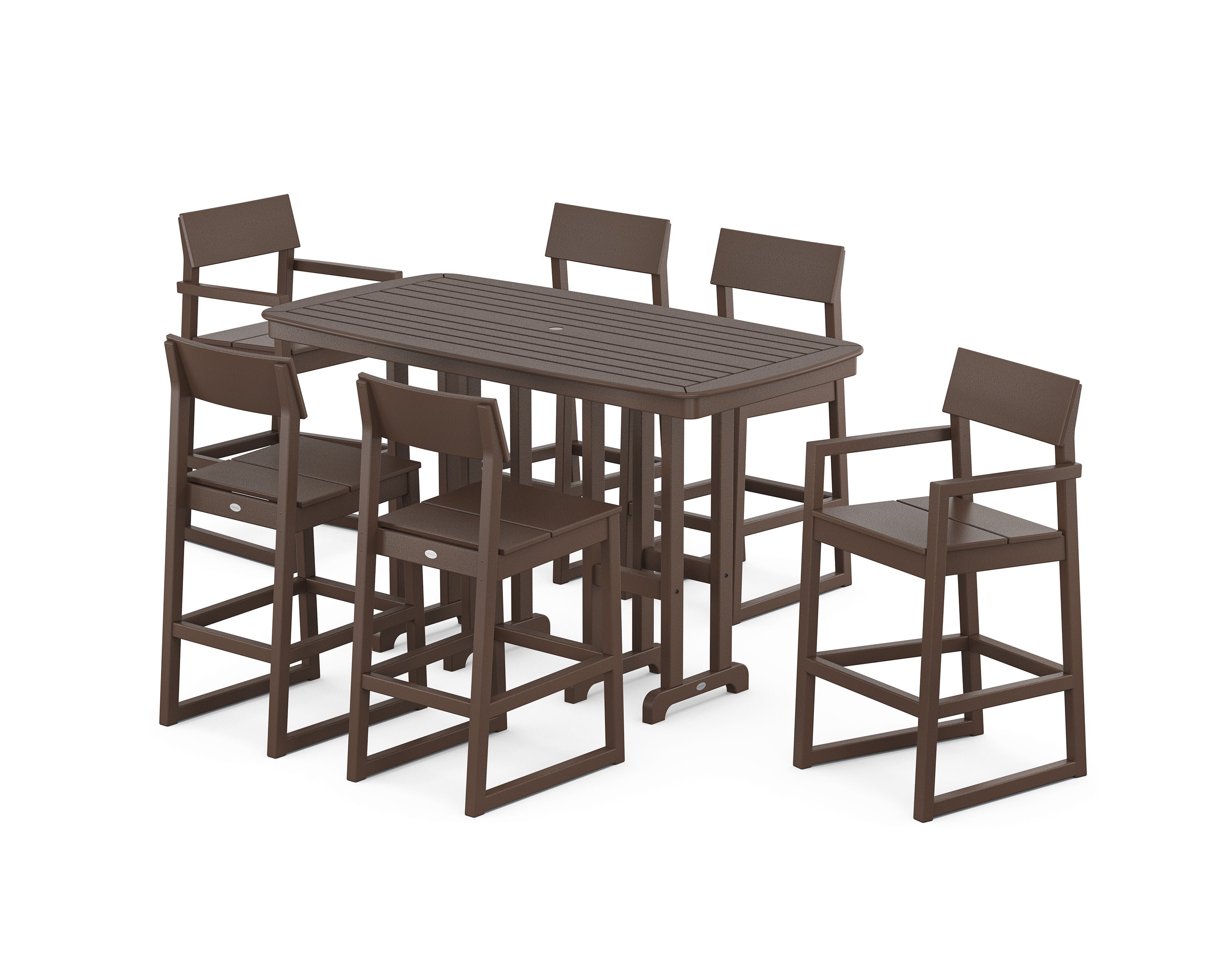 EDGE 7-Piece Bar Set in Mahogany