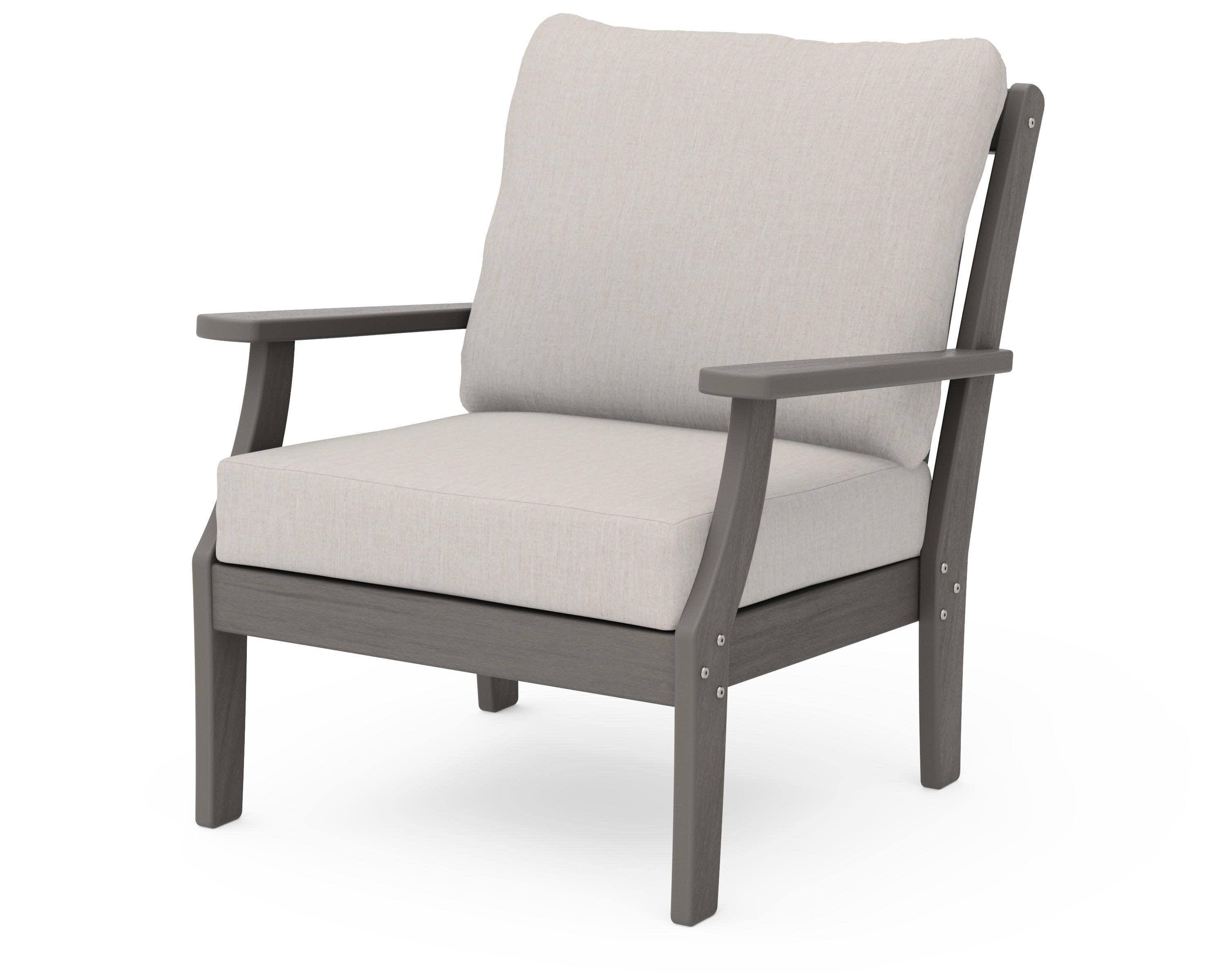 Braxton Deep Seating Chair in Driftwood / Cast Ash