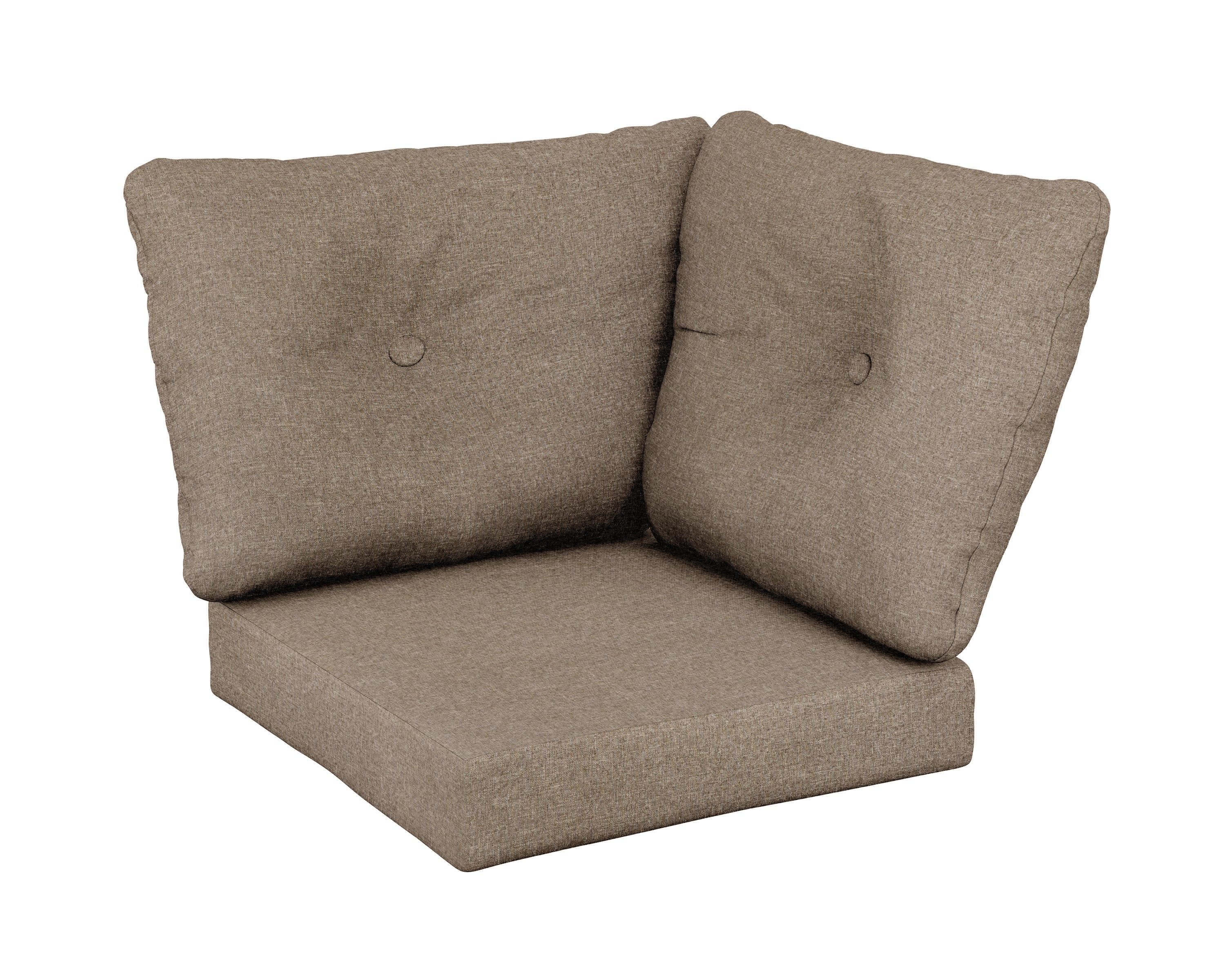 Modular Corner Cushion in Spiced Burlap