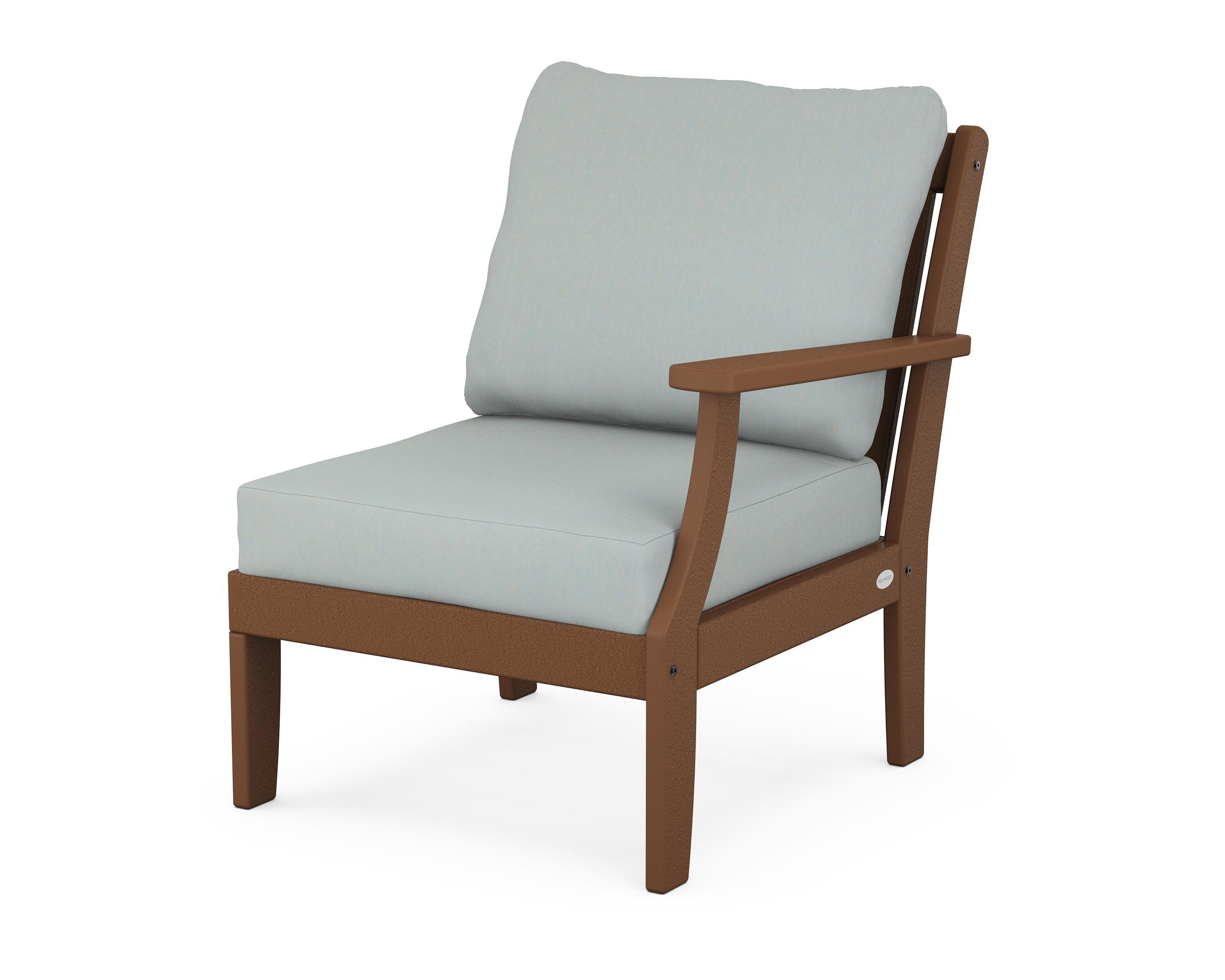 Braxton Modular Right Arm Chair in Teak / Spa