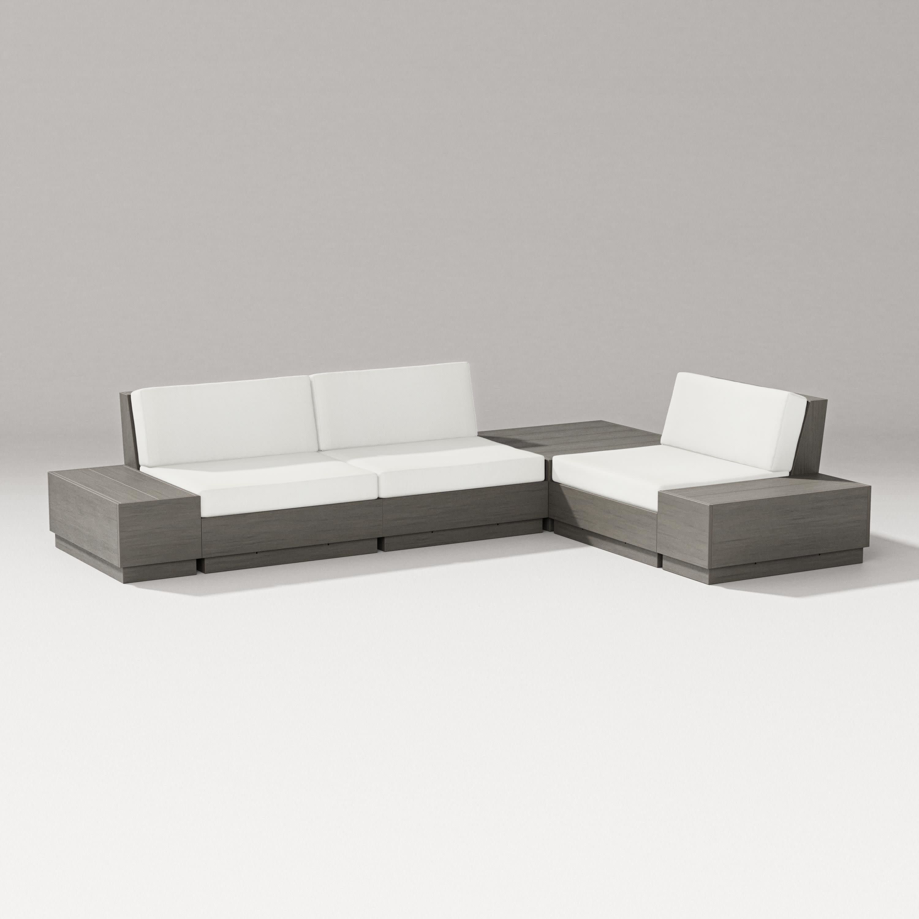 Elevate 6-Piece Corner Sectional in Driftwood / Natural Linen