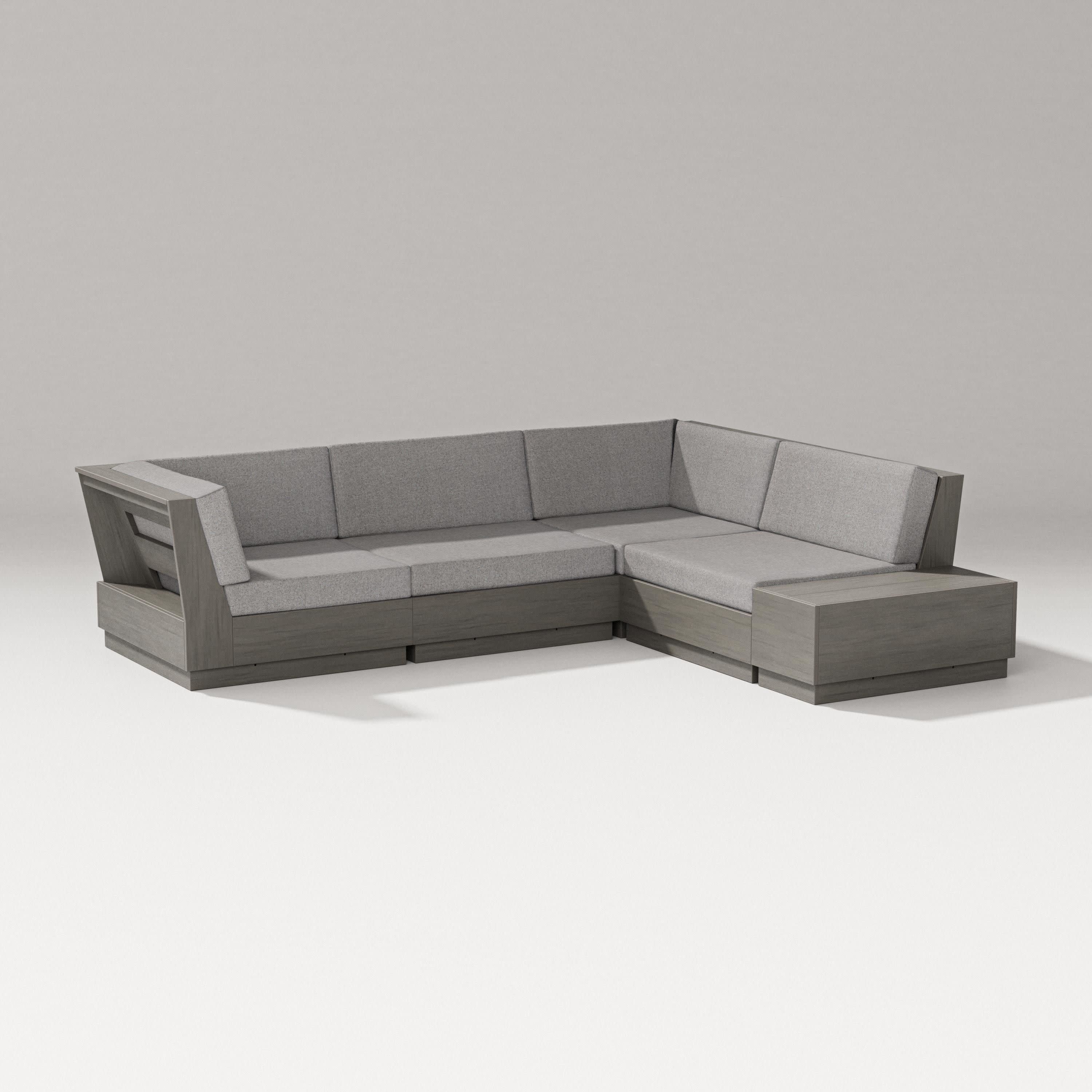 Elevate Corner Sectional in Driftwood / Grey Mist