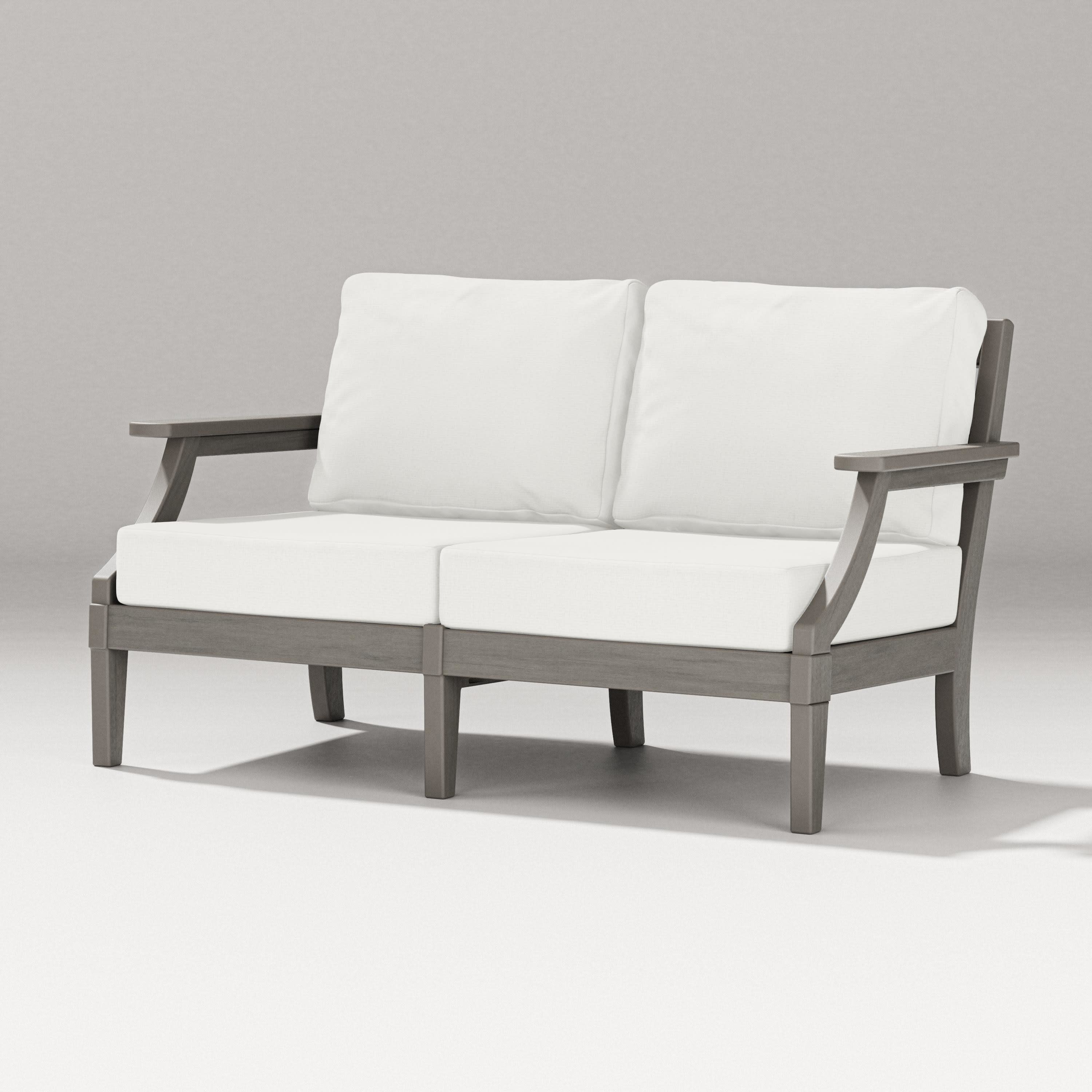 Estate Loveseat in Driftwood / Natural Linen