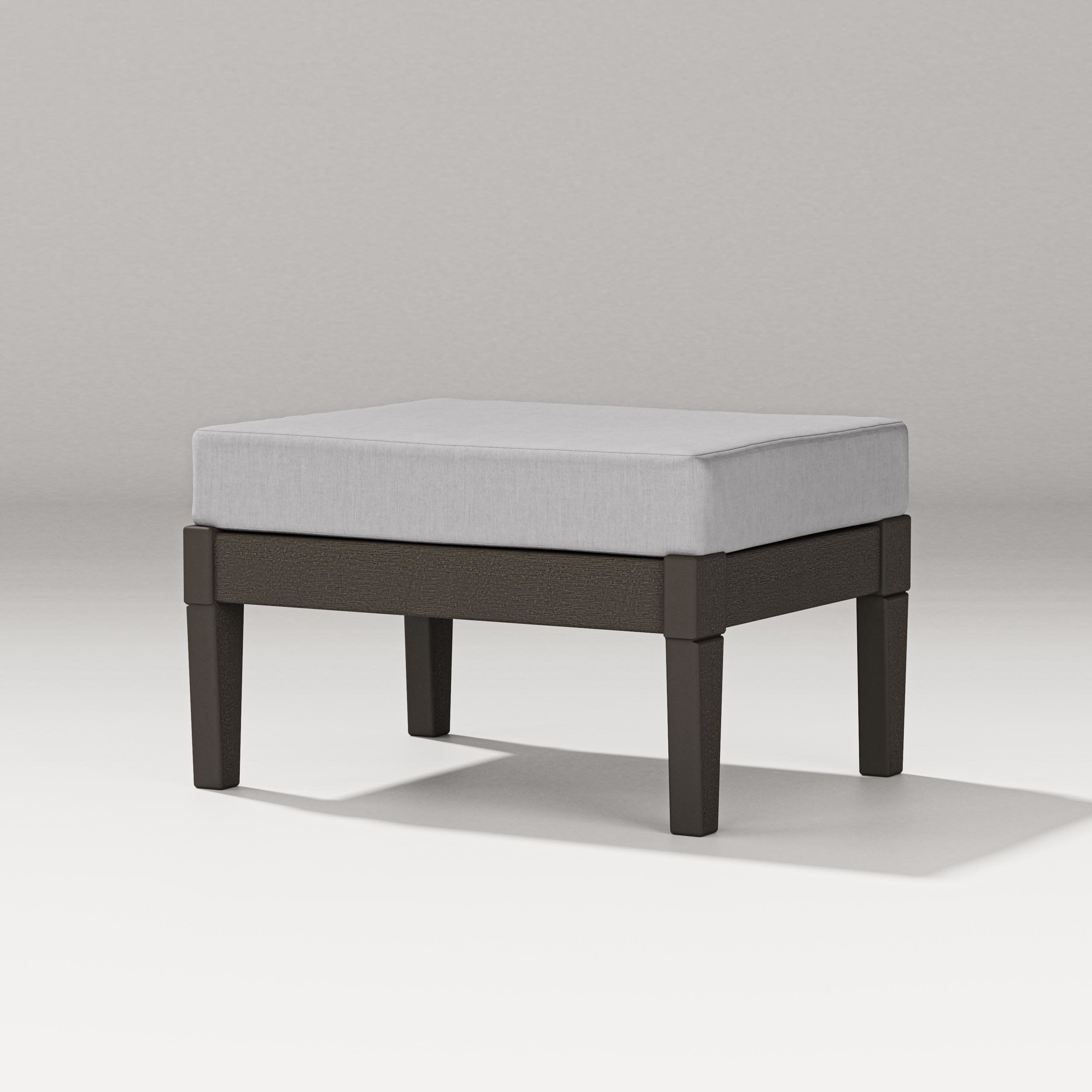 Estate Lounge Ottoman in Vintage Coffee / Granite