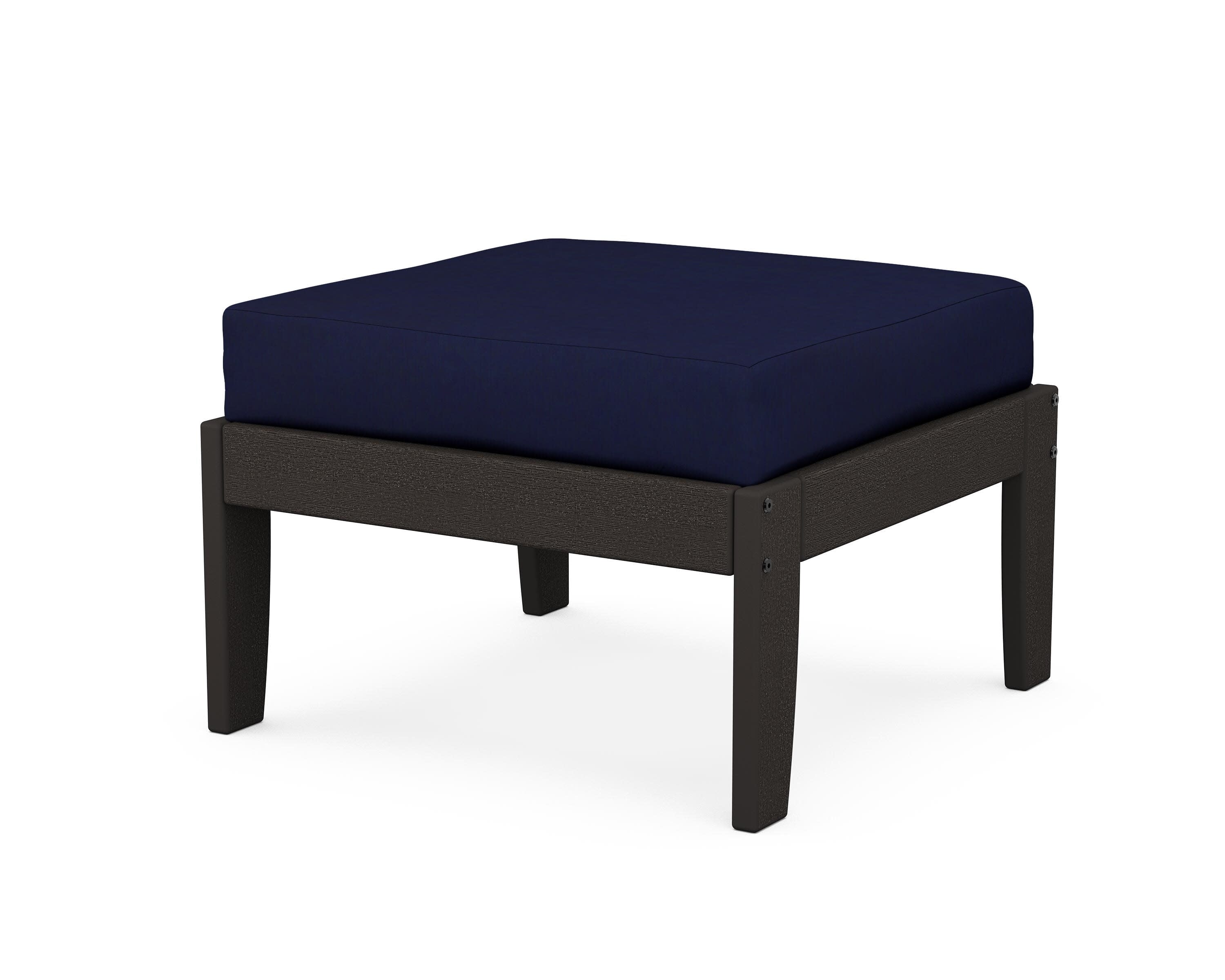Modular Ottoman - Classic in Vintage Coffee / Navy