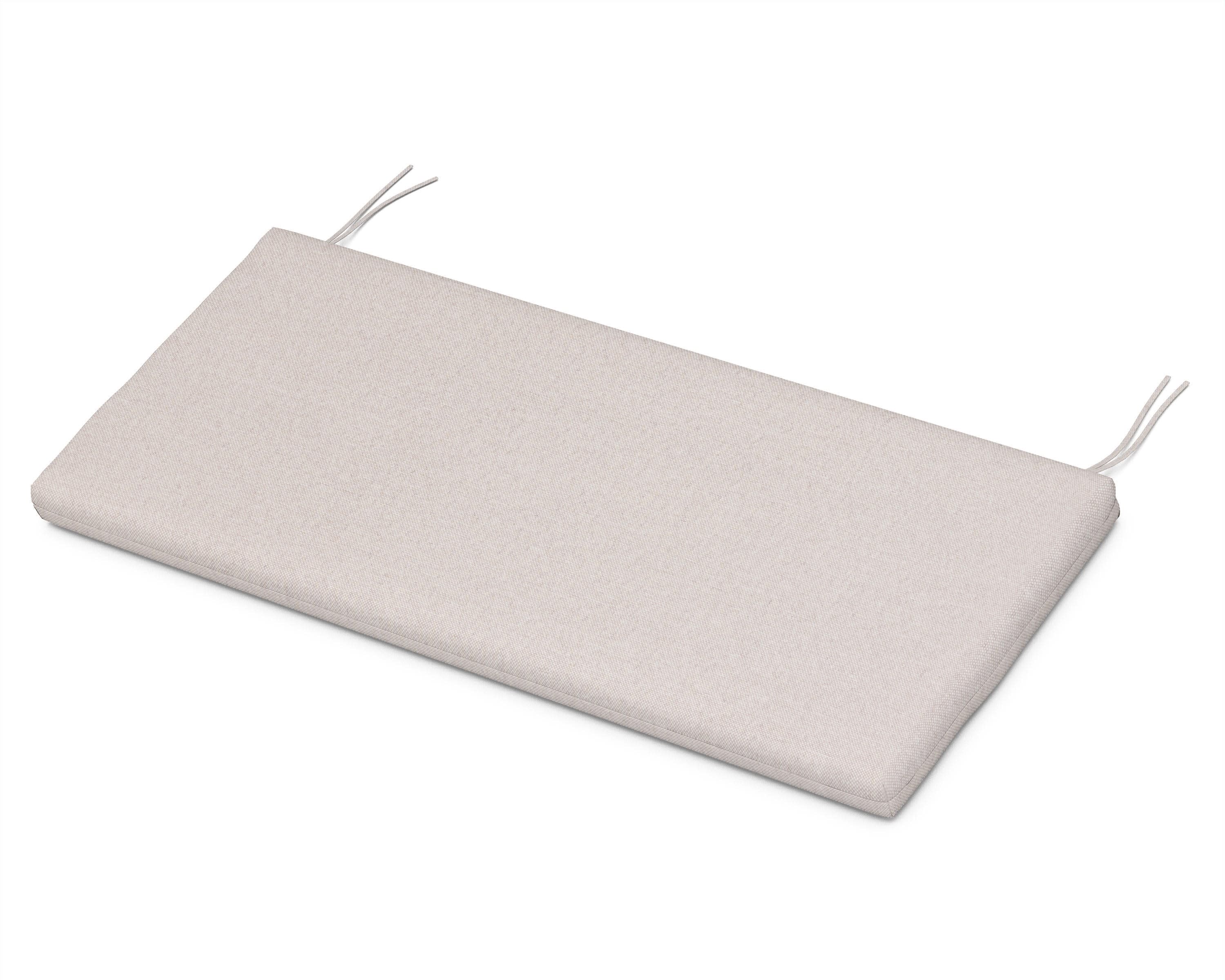 Bench Seat Cushion - 17.25"D x 43.5"W x 2.5"H in Dune Burlap
