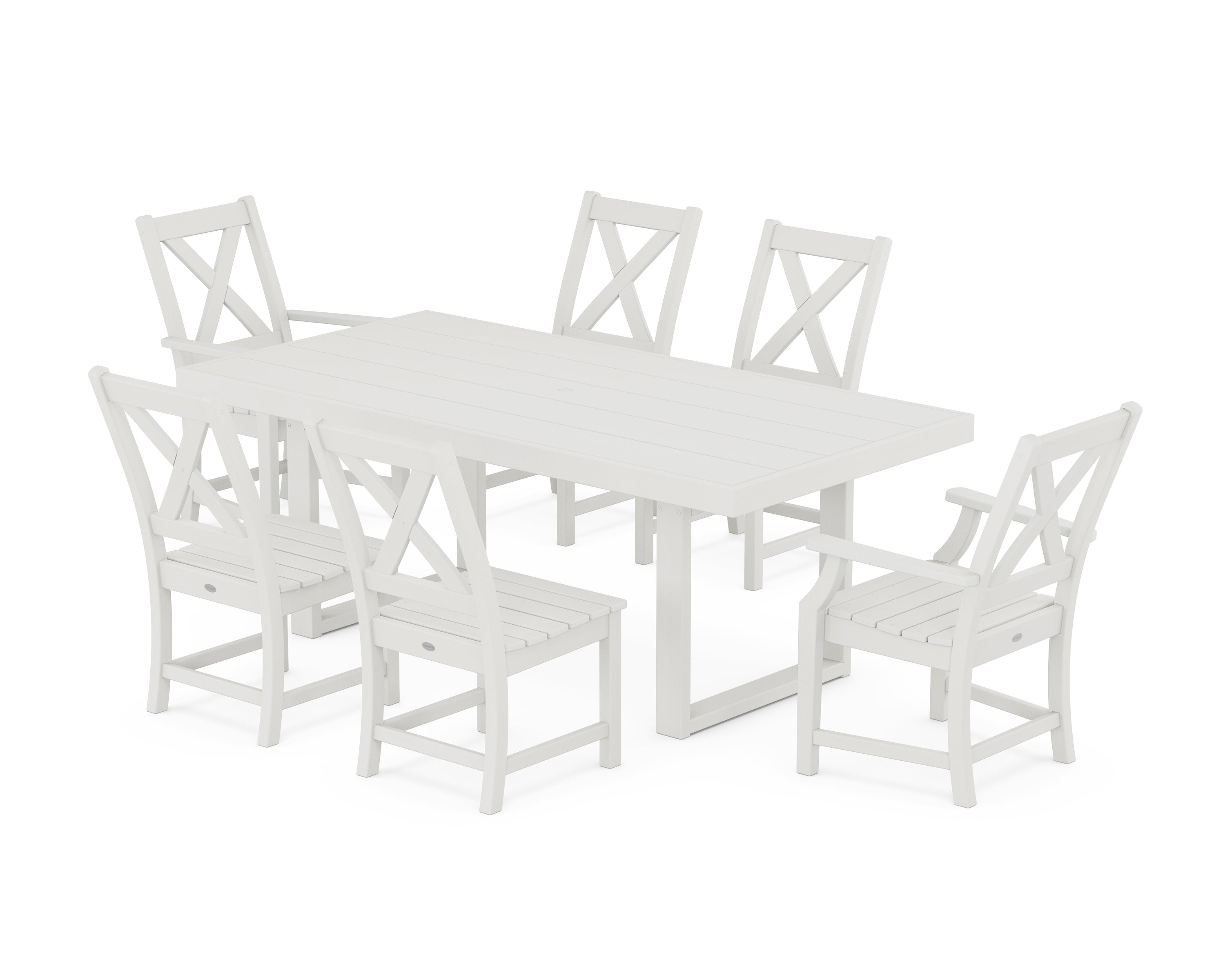 Braxton 7-Piece Dining Set in Vintage White