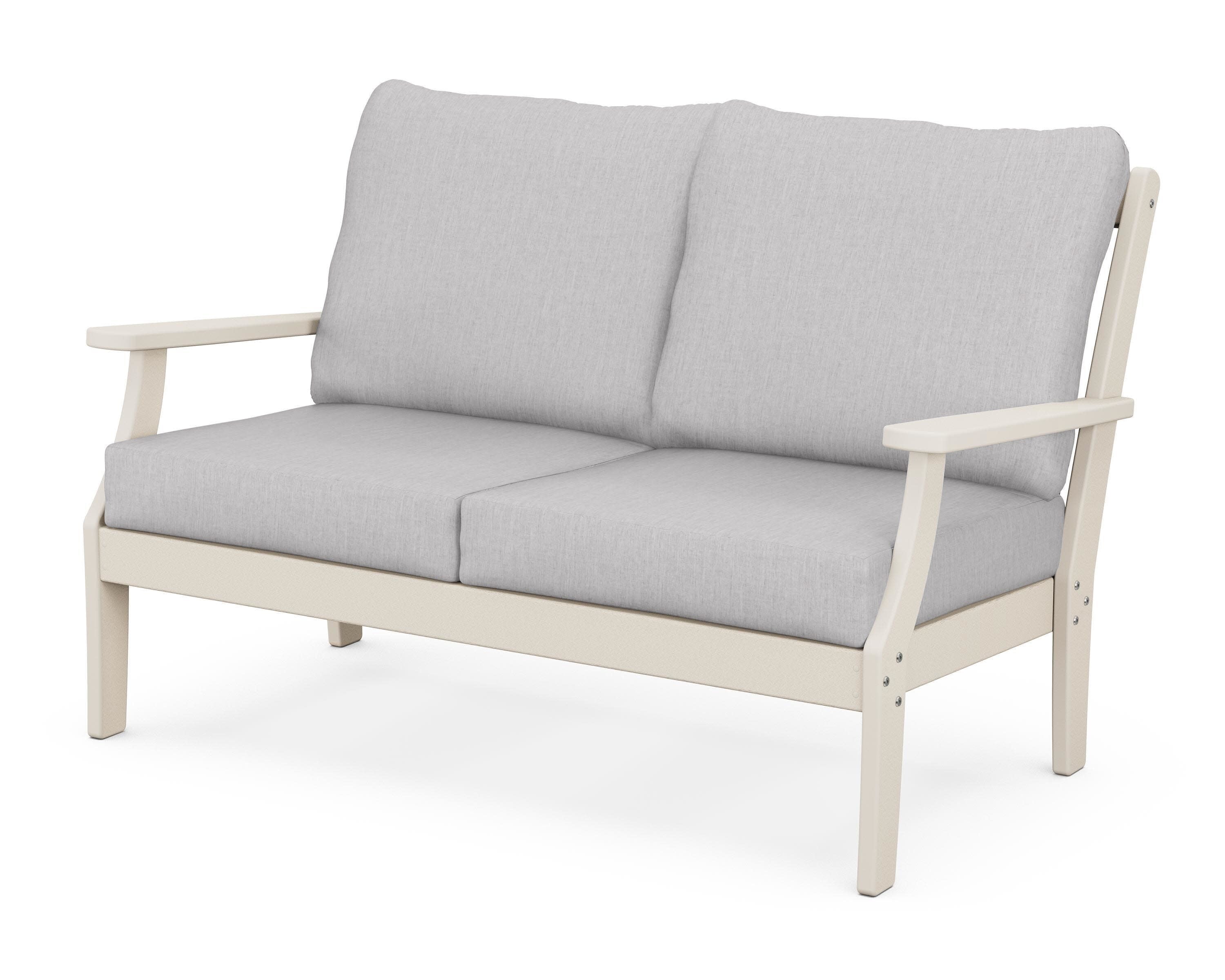 Braxton Deep Seating Loveseat in Sand / Granite