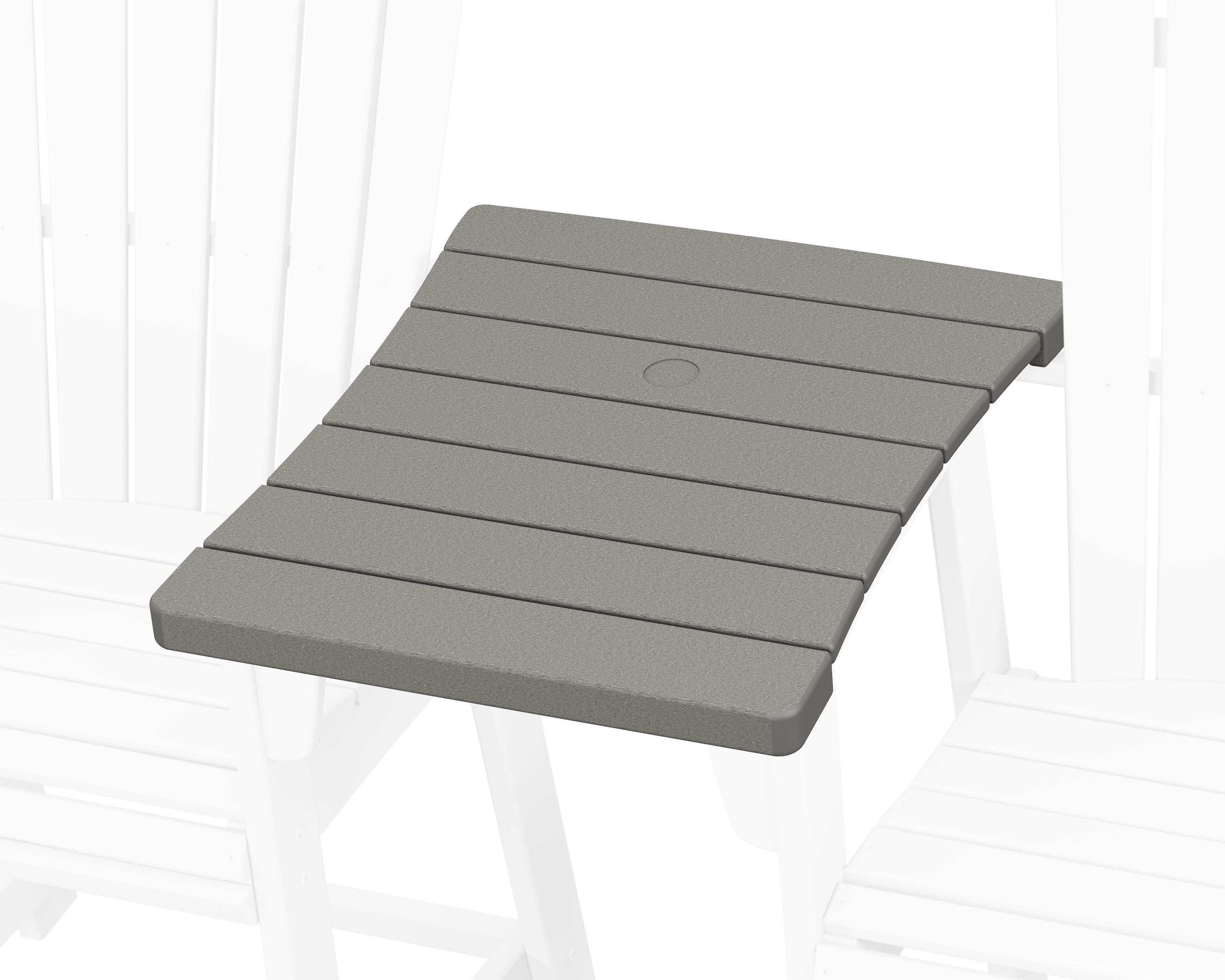 600 Series Straight Adirondack Dining Connecting Table in Slate Grey
