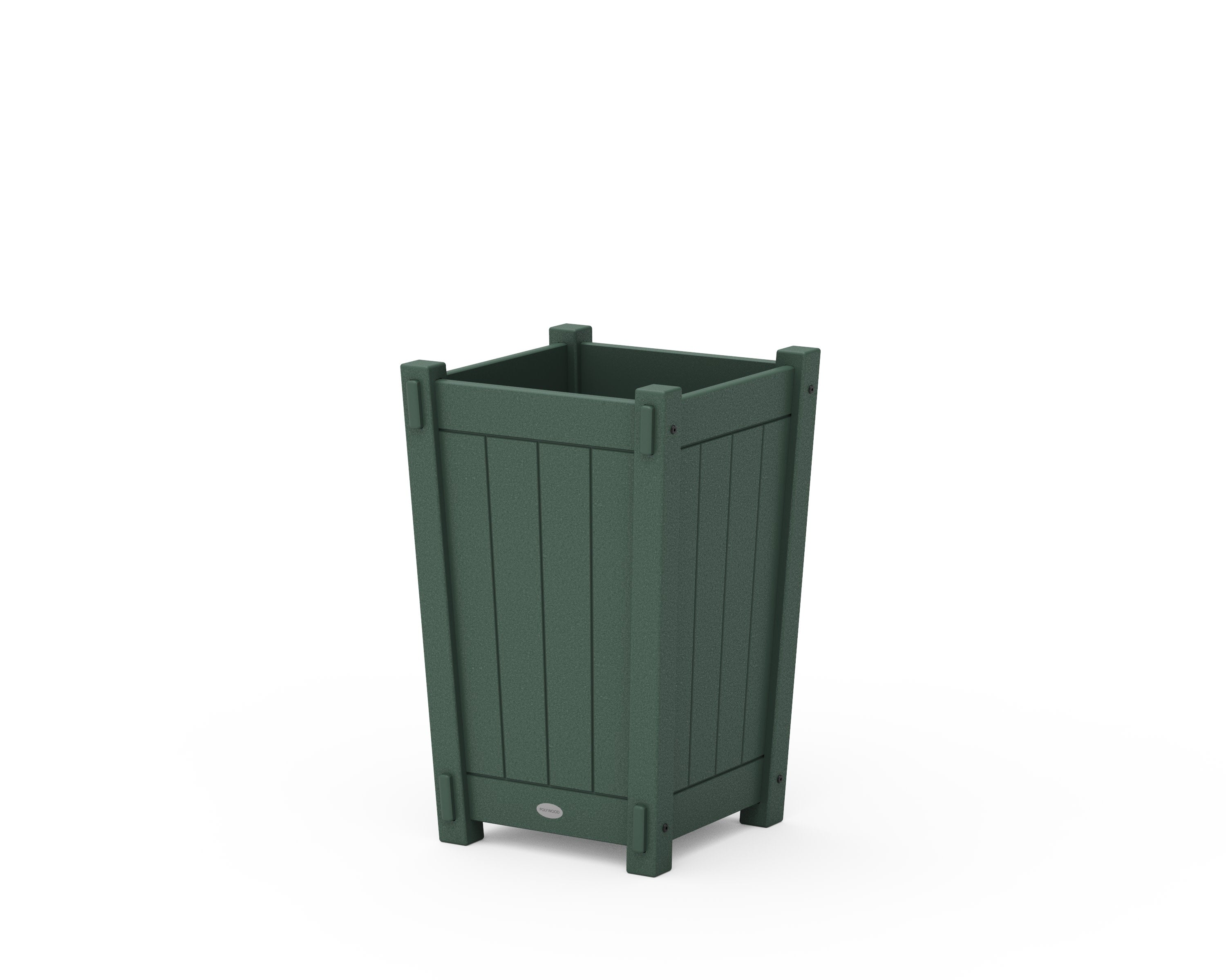 Vineyard Tapered Square Short Planter Box in Green