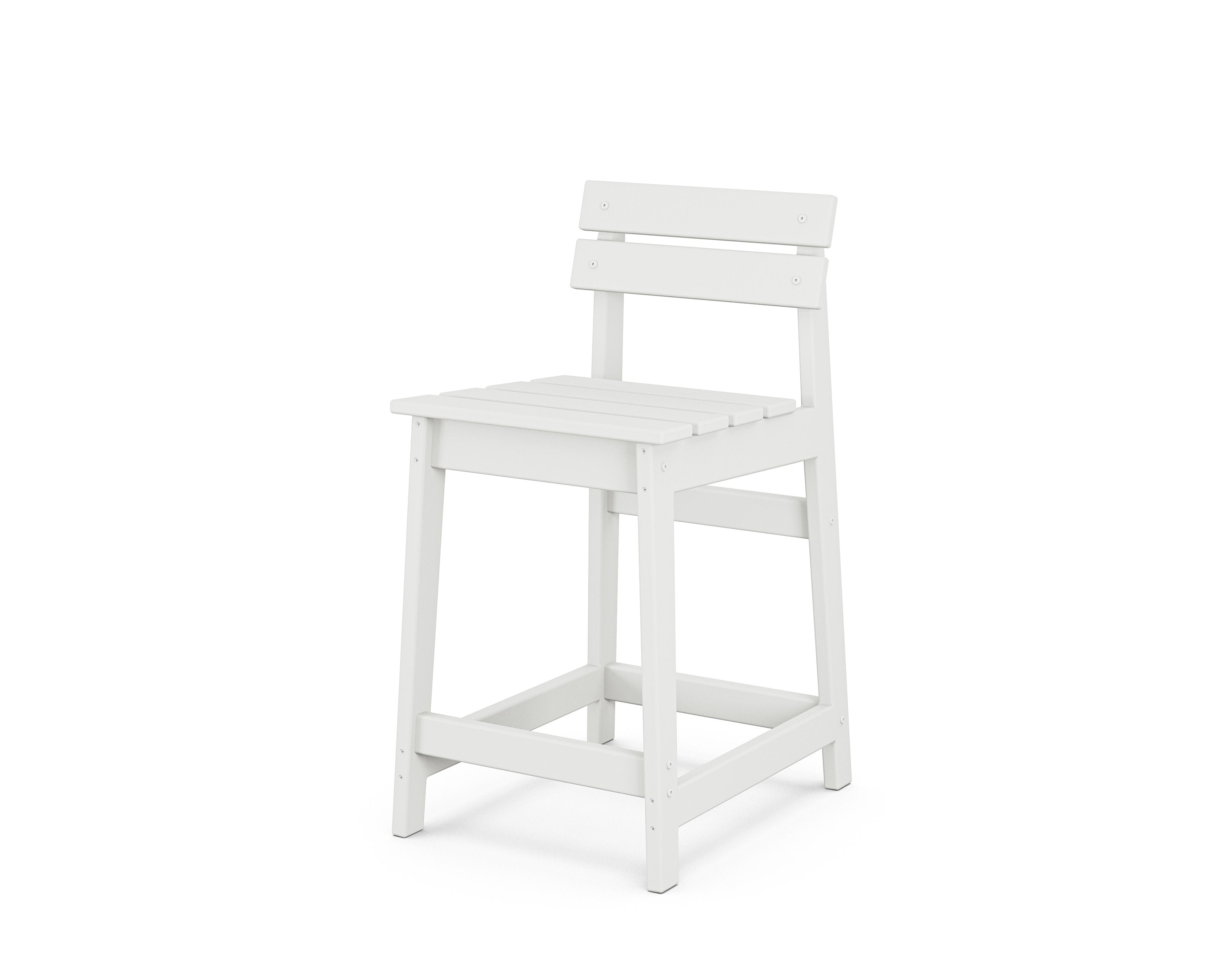 Modern Studio Plaza Lowback Counter Chair in White