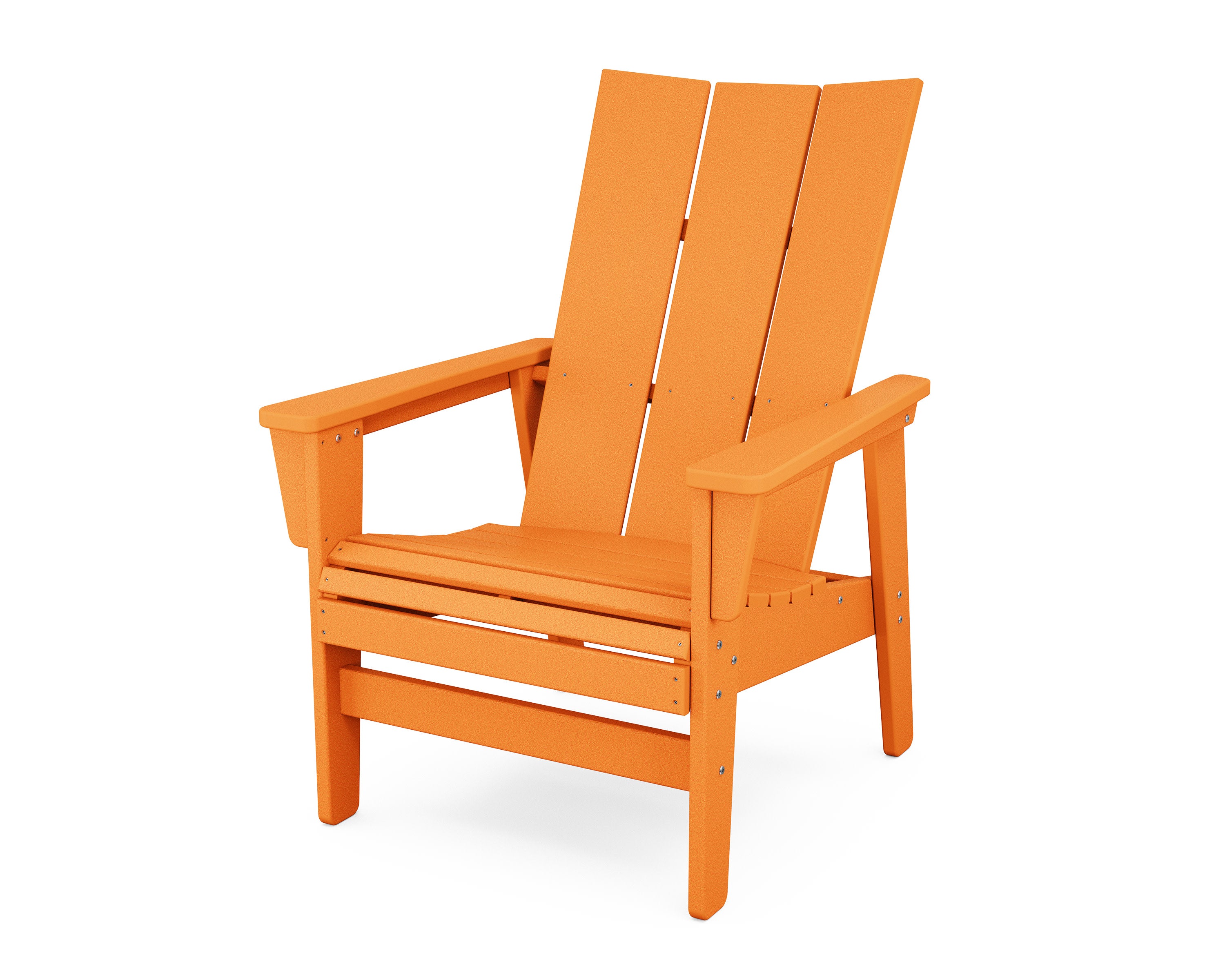Modern Grand Upright Adirondack Chair in Tangerine